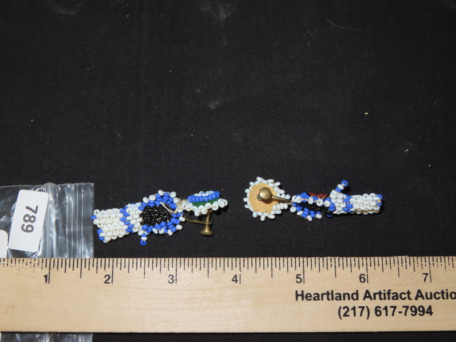 Native American Beaded Earrings - 5