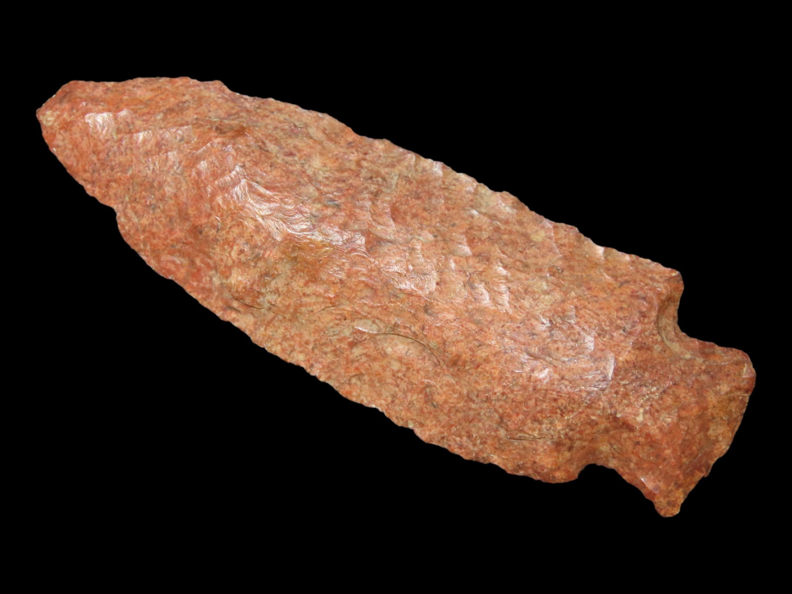 3?? Flint Creek Point, Red Chert, Late Archaic/Early Woodland, 5000-2000 BC, Ex. Jim Lee, (1 of 6)