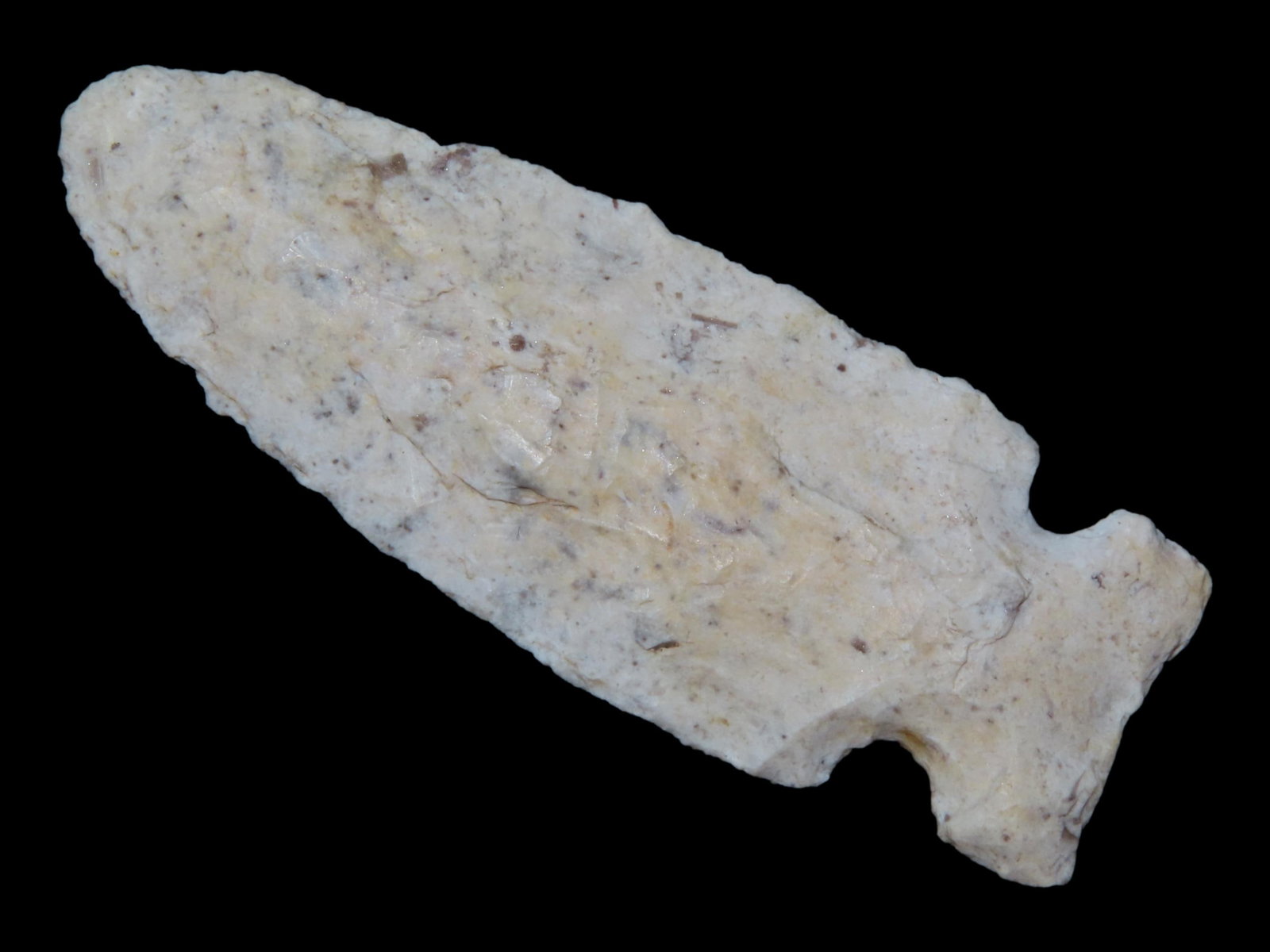 2 3/8?? Godar Point, White Chert, Early Woodland, 3000-2000 BC, Ex. Steve McCabe Collection: 2 3/8” Godar Point, White Chert, Early Woodland, 3000-2000 BC, Ex. Steve McCabe Collection