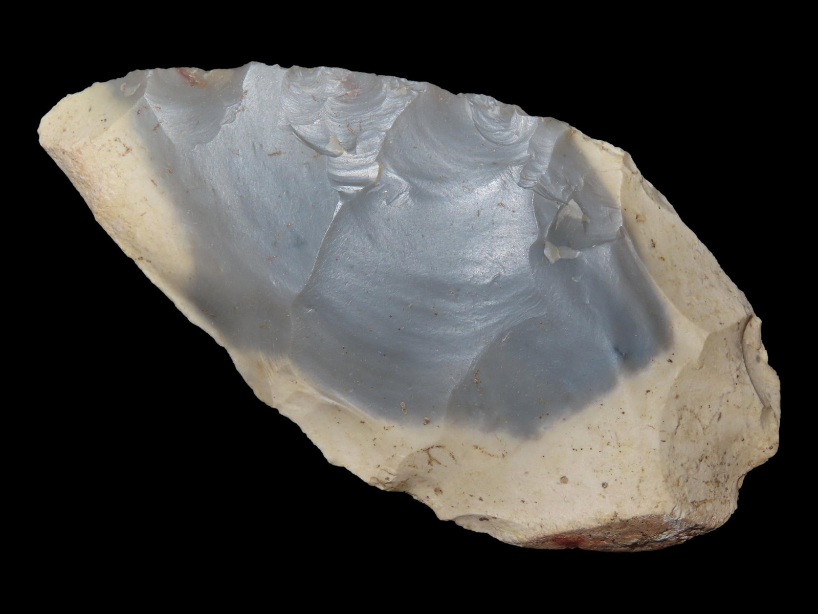 3 3/4?? Hornstone Chert, Flaked Blade, Found in Tishomingo County: 3 3/4” Hornstone Chert, Flaked Blade, Found in Tishomingo County