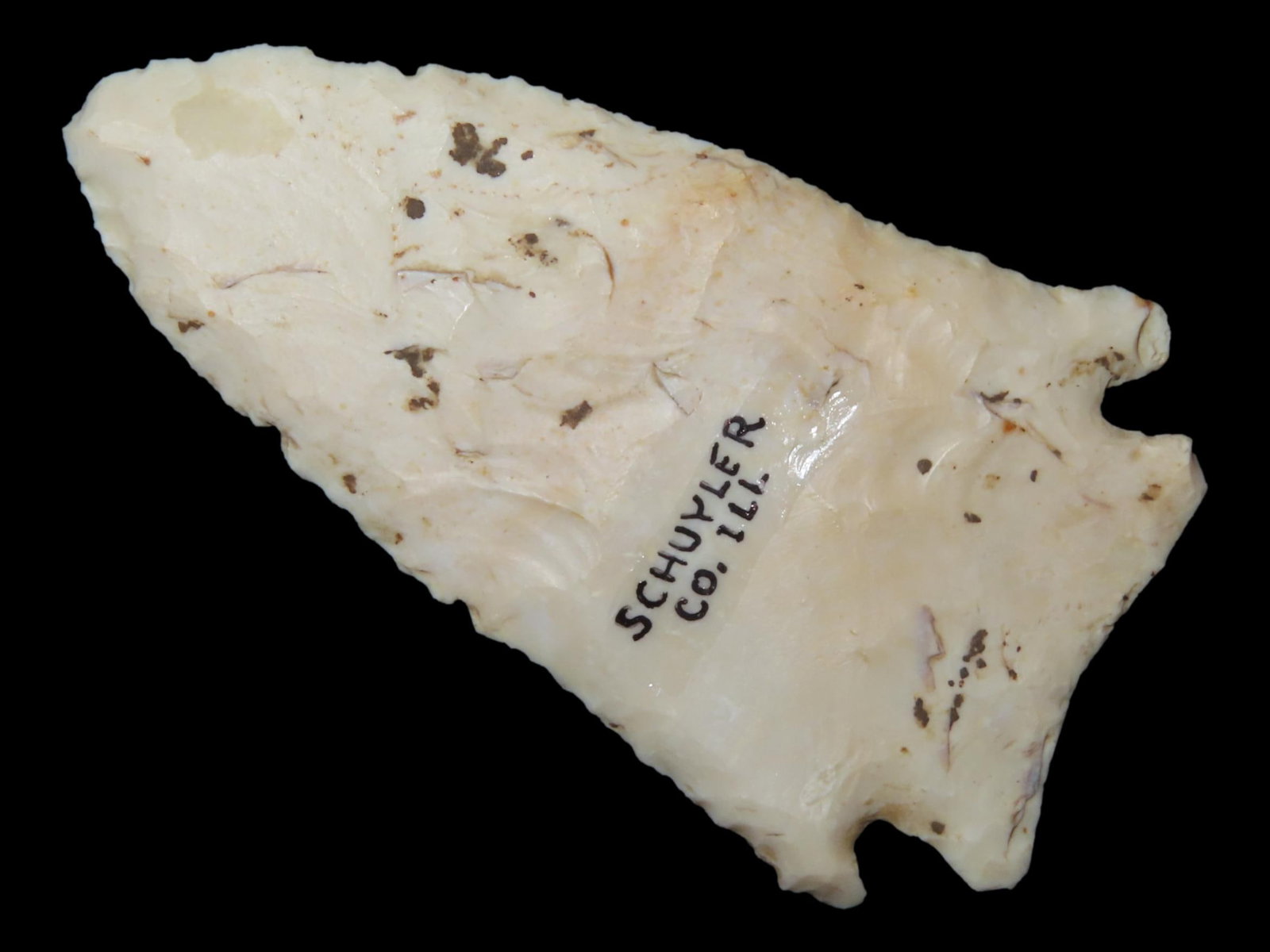 2 5/8?? x 1 3/8?? Corner Notched, Schuyler Co., Illinois (1 of 8)