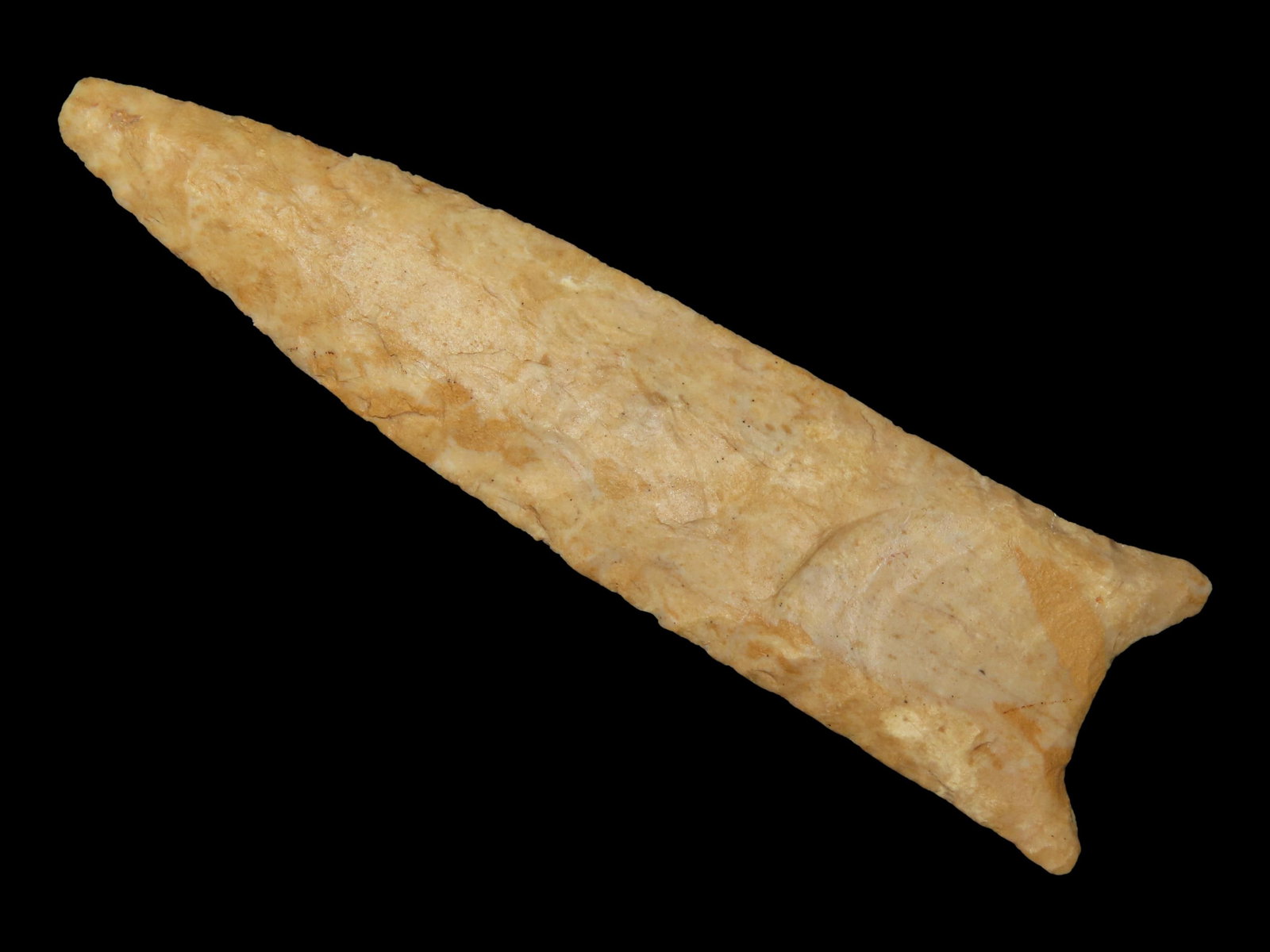 4?? x 1?? Fluted Clovis, Found by Dale Roberts, Lee Co., Iowa, Ex. Betty & Dale Roberts (1 of 12)
