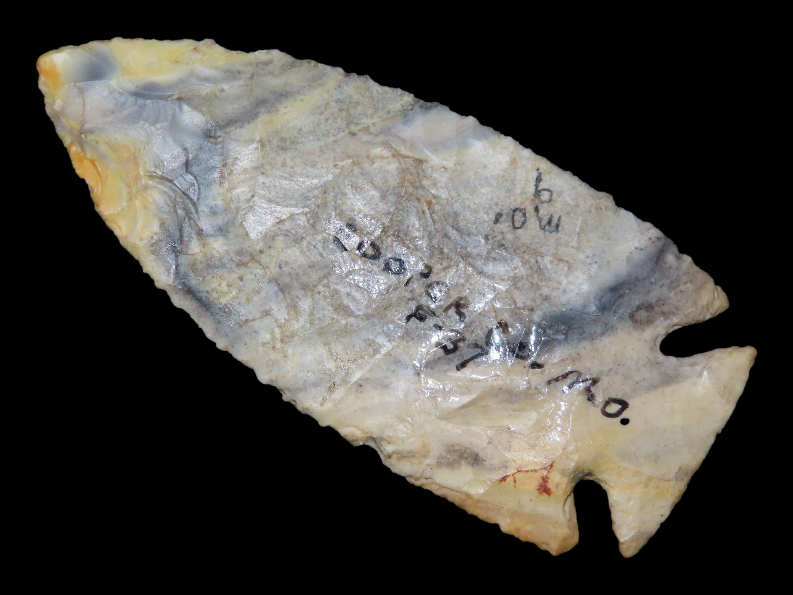 3?? x 1 3/8?? Corner Notch, Made of Mozarkite, Cooper Co., Missouri (1 of 12)