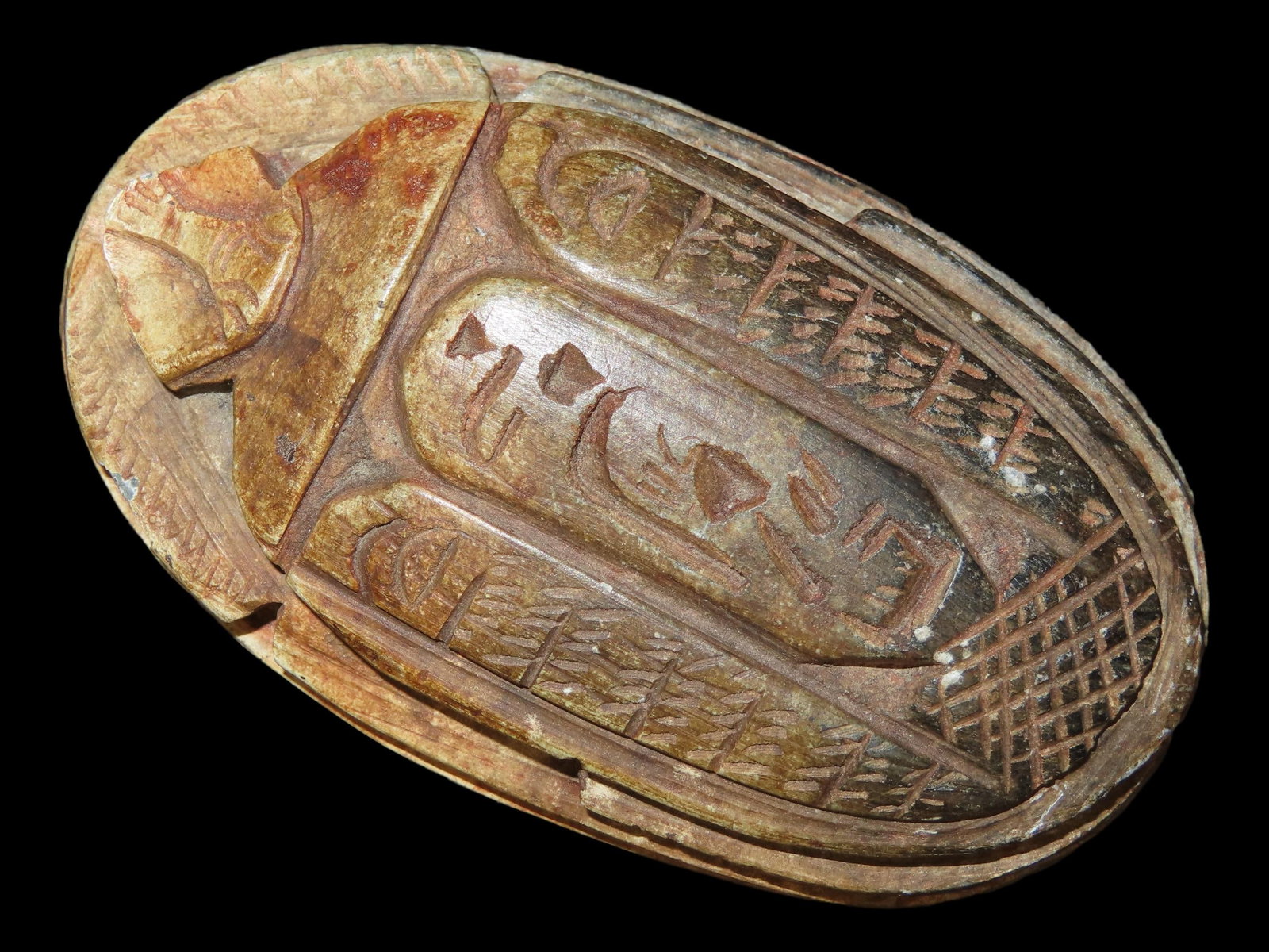 3 7/8?? Antique Ancient Heart Scarab, Late Period, ca. 664-332 BCE (1 of 11)
