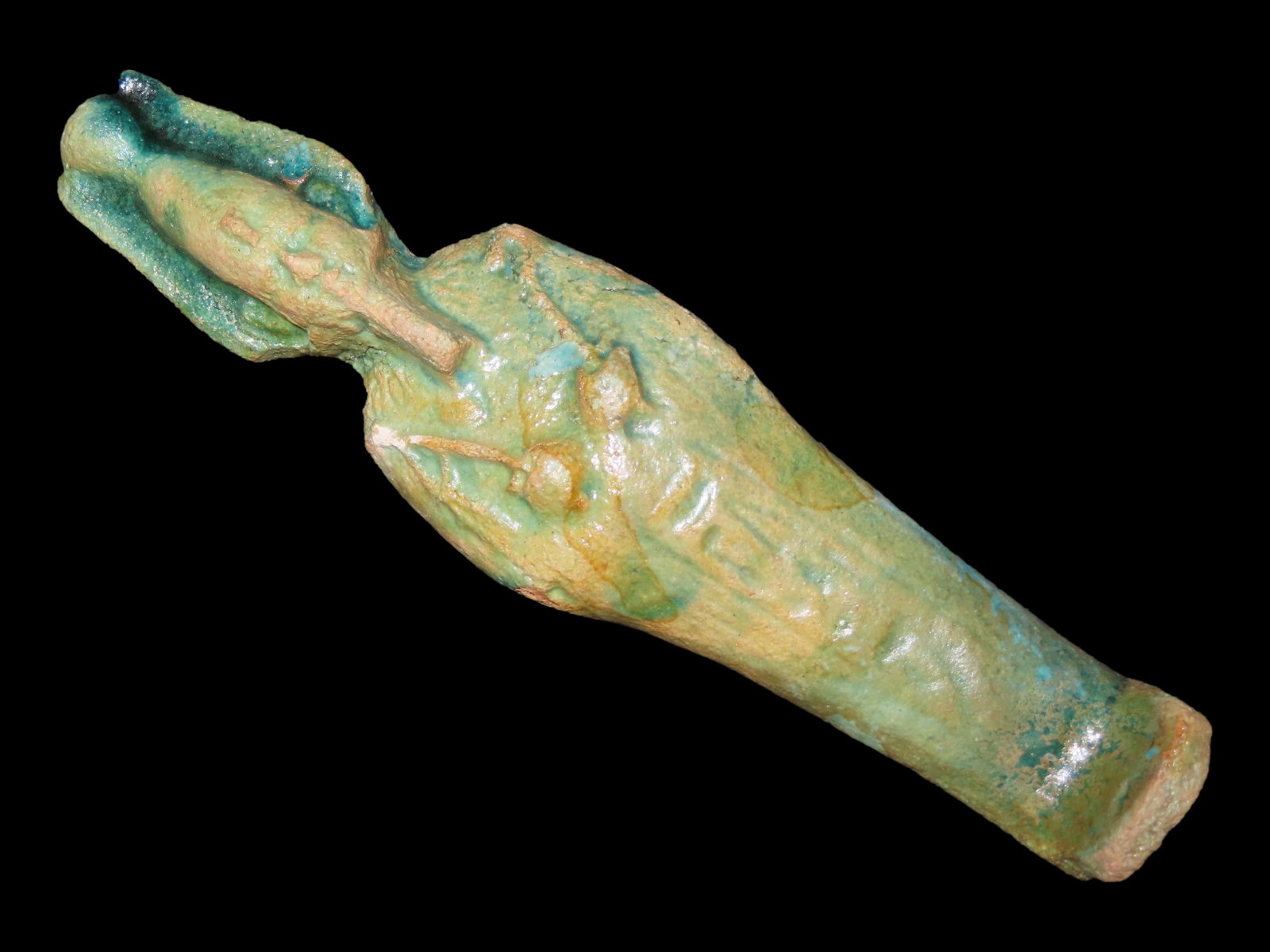 6 3/8?? Antique Egyptian Ushabti, God of the Underworld Osiris (1 of 8)