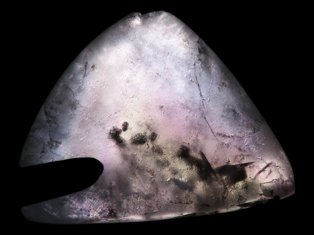 1 1/2” Pyramid Shaped Piece of Worked and Polished Auralite/Fluorite, from South America (1 of 8)