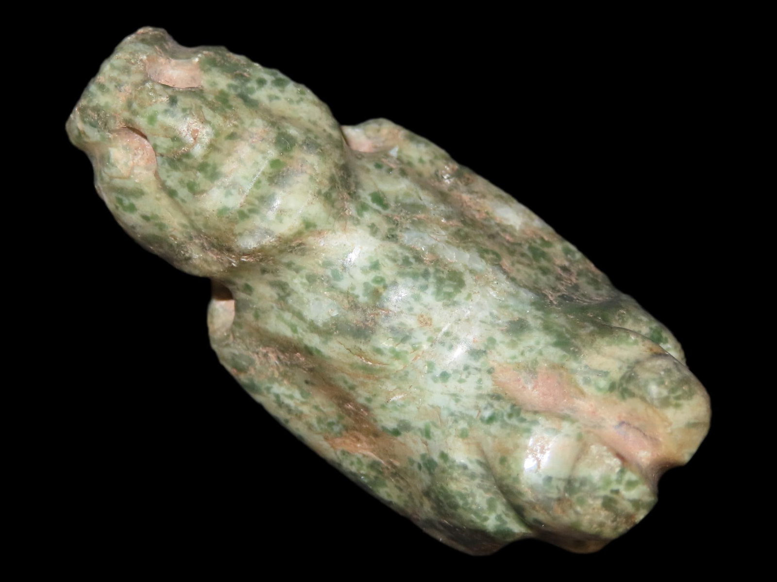 2?? x 7/8?? Pre-Columbian Mayan Figure Pendant, Green Jadeite, Highly Polished, from South America (1 of 10)
