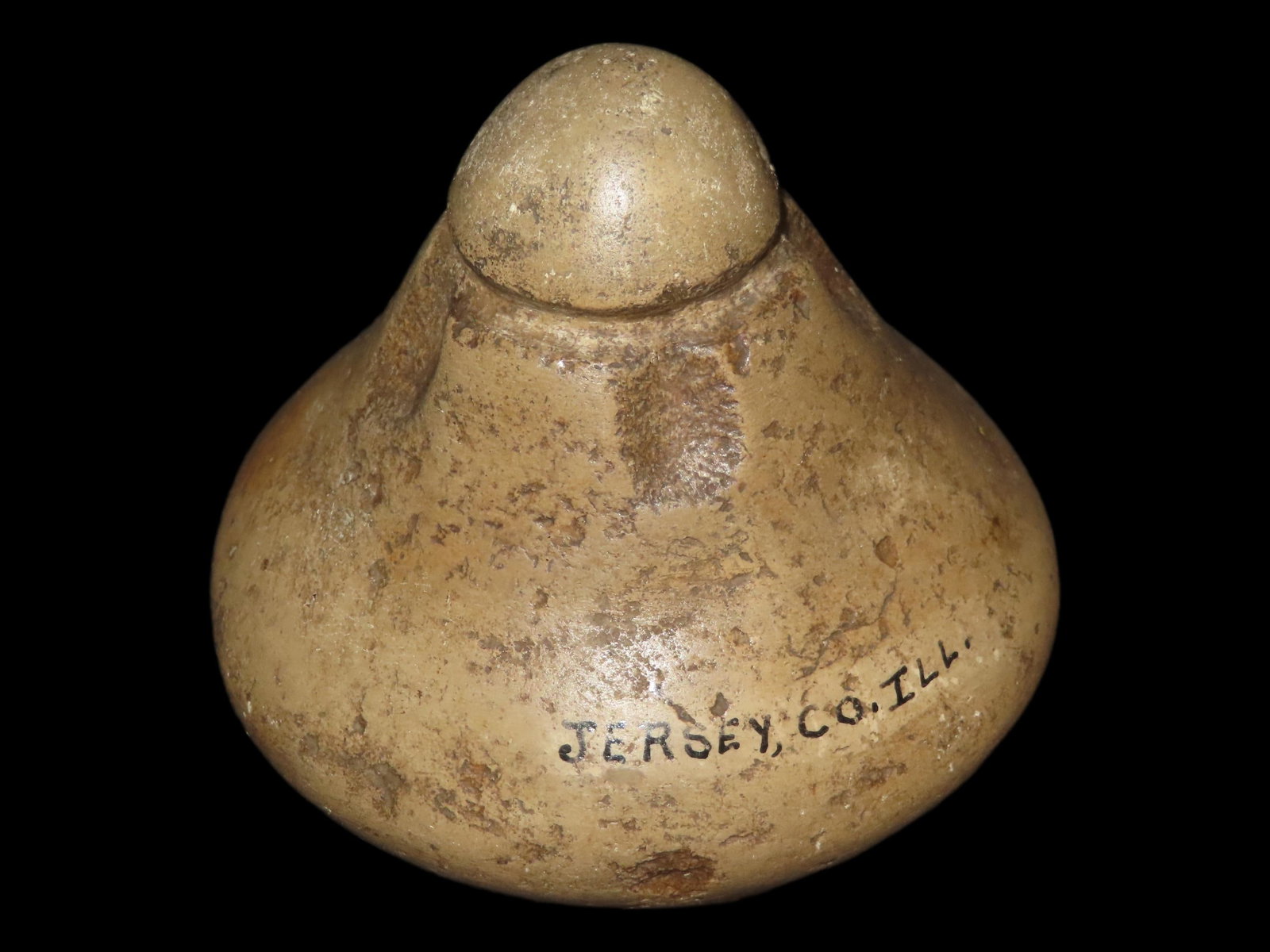 3?? Quartz Pedestal or Pottery Trowel, Labeled as from Jersey Co., Illinois, but was in a (1 of 8)