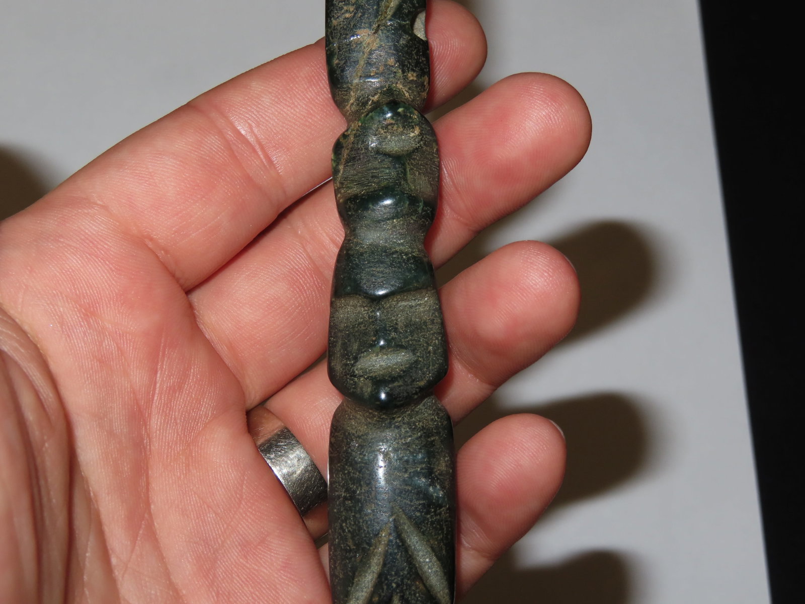 5 1/2?? x 3/8?? Pre-Columbian Double Human Gorget - 7