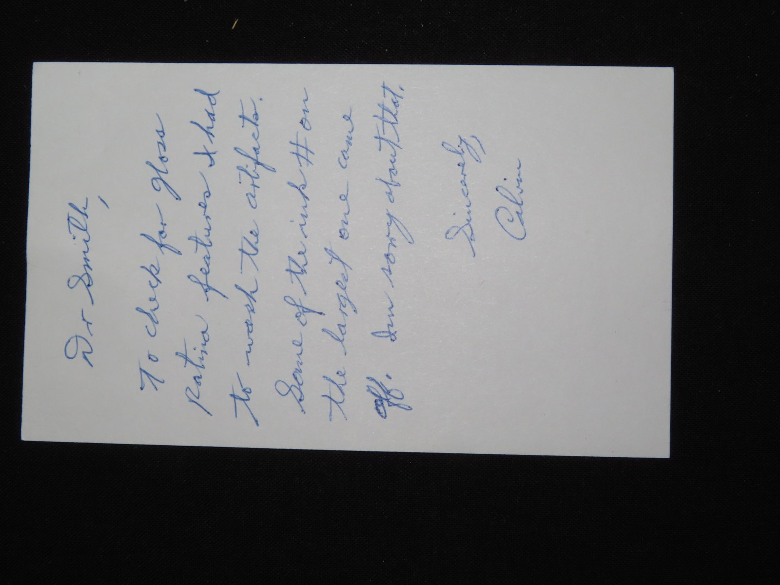 1 3/4?? Triangular Point, Calvin Howard COA - 12