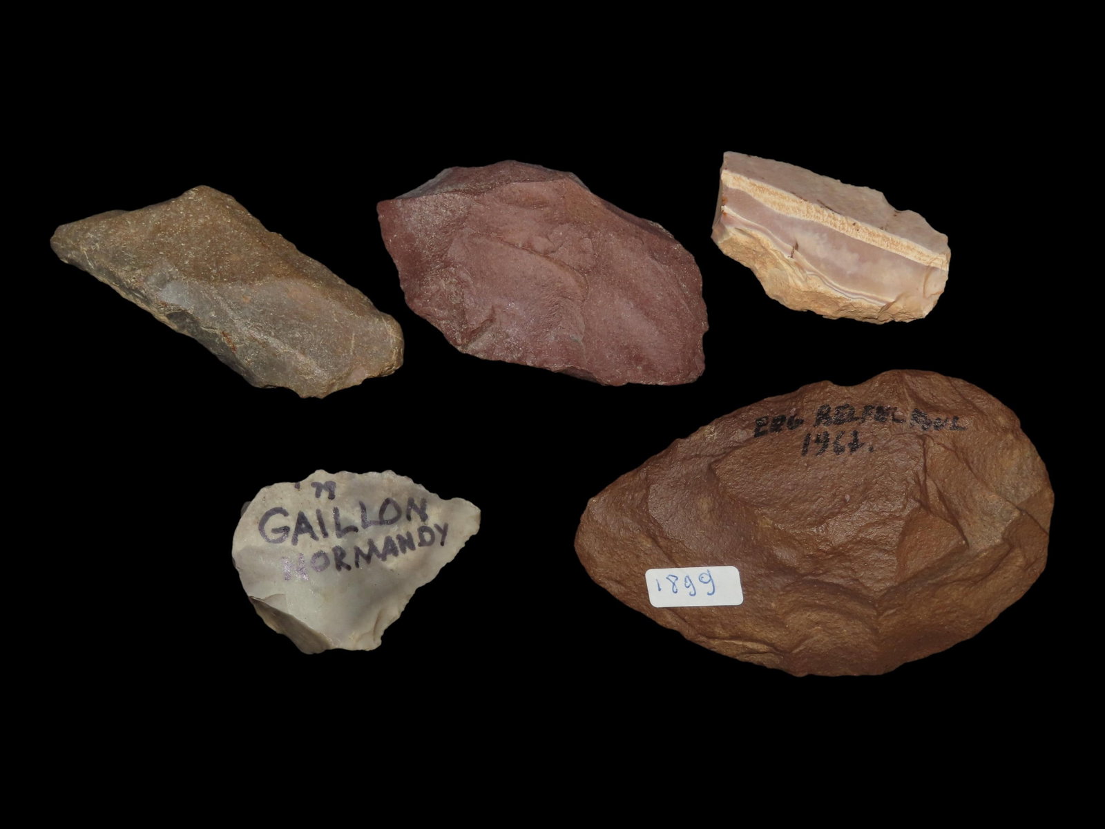 Lot of Flint Blades and Artifacts from Moorstroin, France and Normandy, Info Included: Lot of Flint Blades and Artifacts from Moorstroin, France and Normandy, Info Included