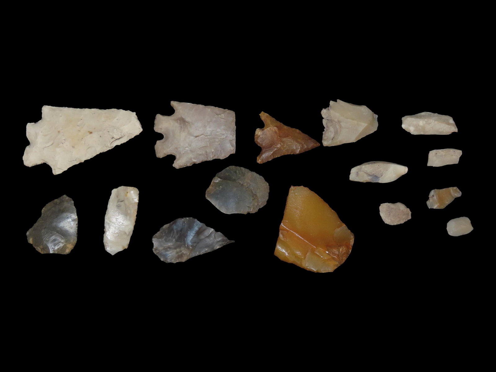Microlithics and Flint Tools, Den of Boddan, Scotland (1 of 2)