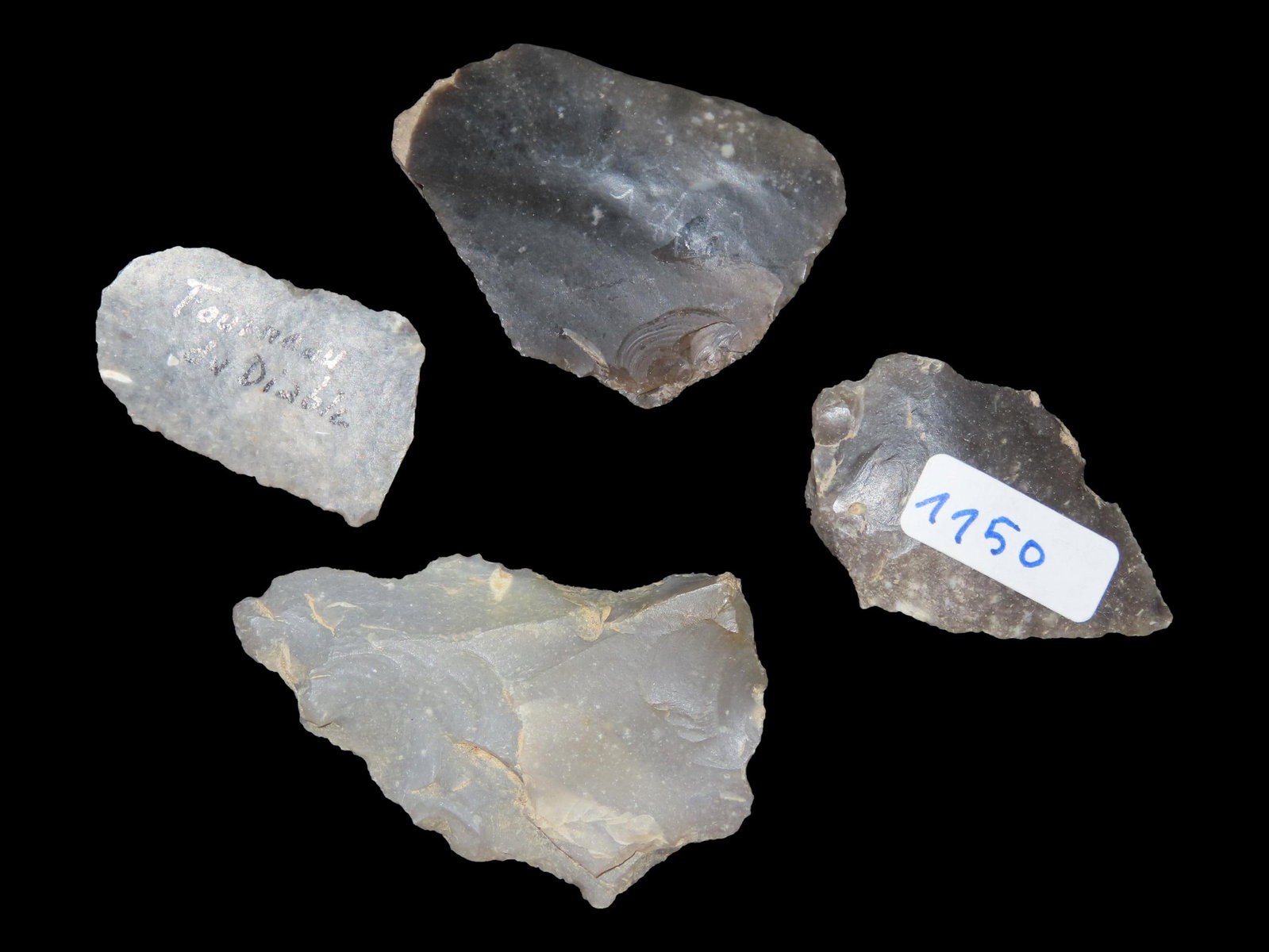 Neolithic Flint Tool or Scraper from Europe, Ex. Dewey, Info Card Included: Neolithic Flint Tool or Scraper from Europe, Ex. Dewey, Info Card Included