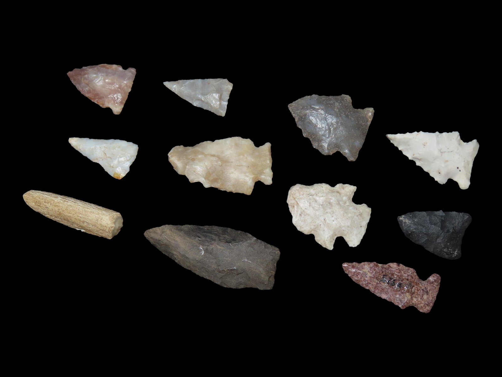 Lot of All Types of North American Points, Info Cards Included, Midwest Points (1 of 4)
