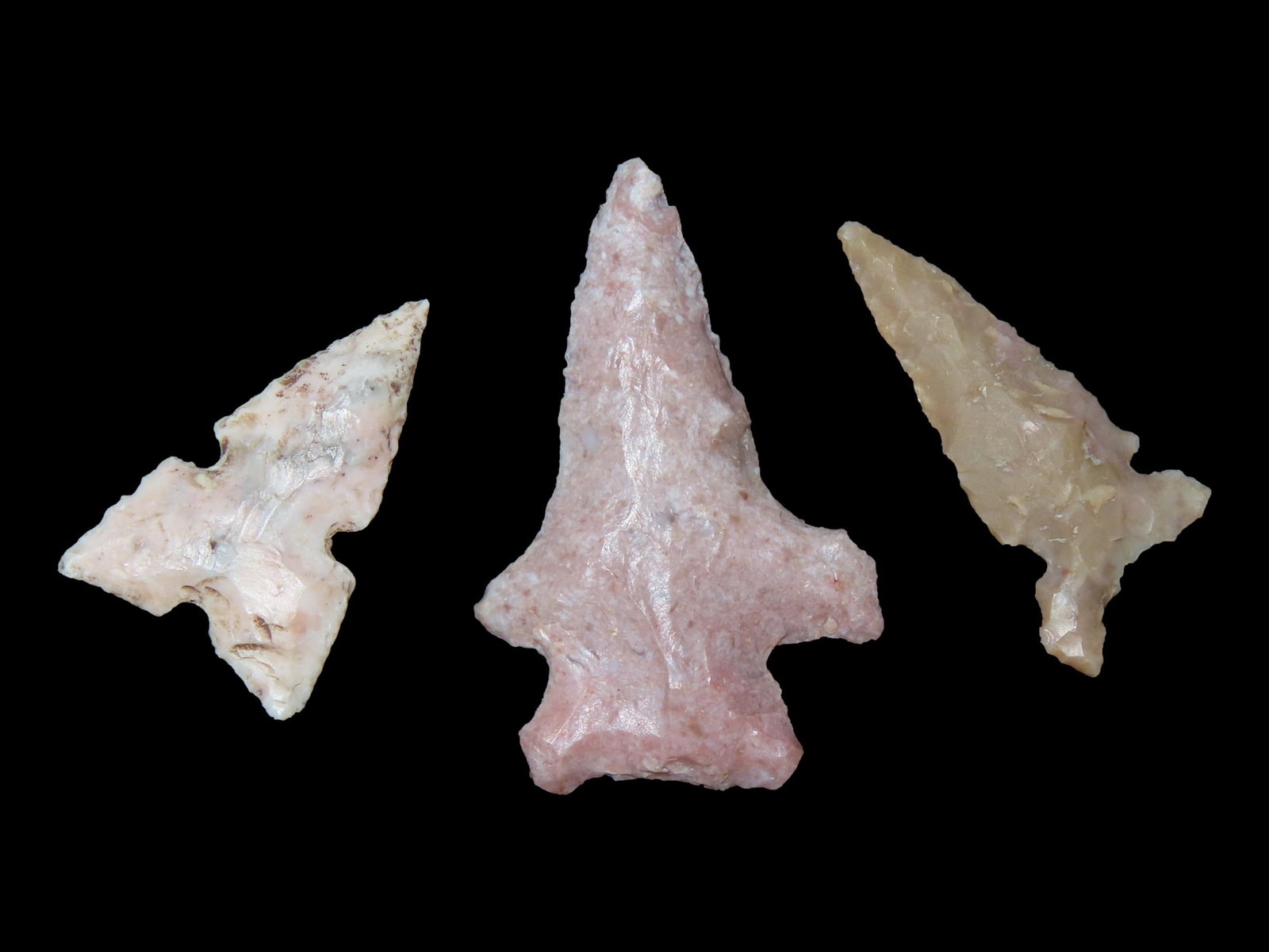 Lot of 3 Bird Points, Found in Snowflake, Arizona, Info on Cards: Lot of 3 Bird Points, Found in Snowflake, Arizona, Info on Cards