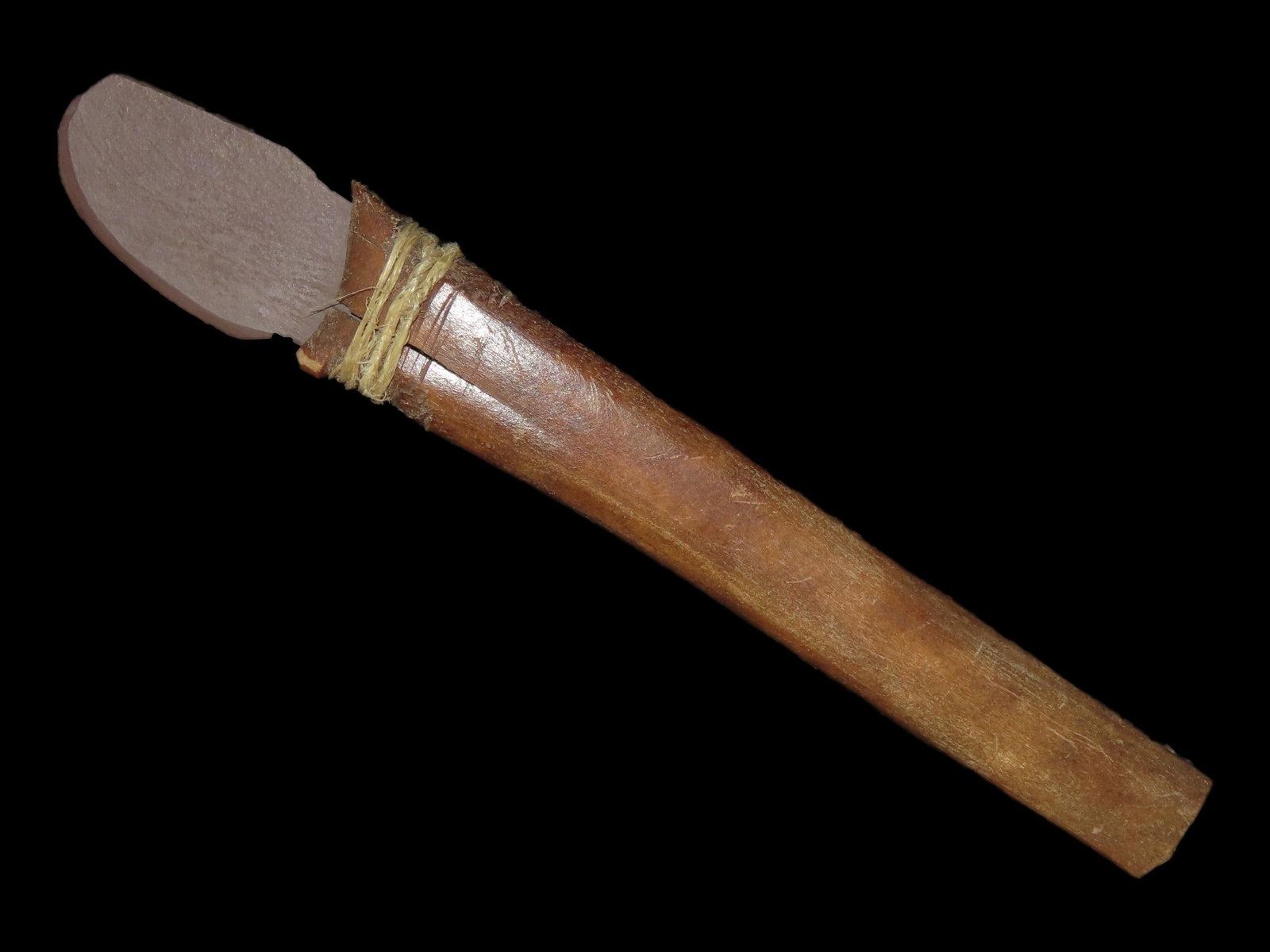 6 7/8?? Bone Handle Slate Blade Knife, Eskimo, Bering Sea (1 of 10)
