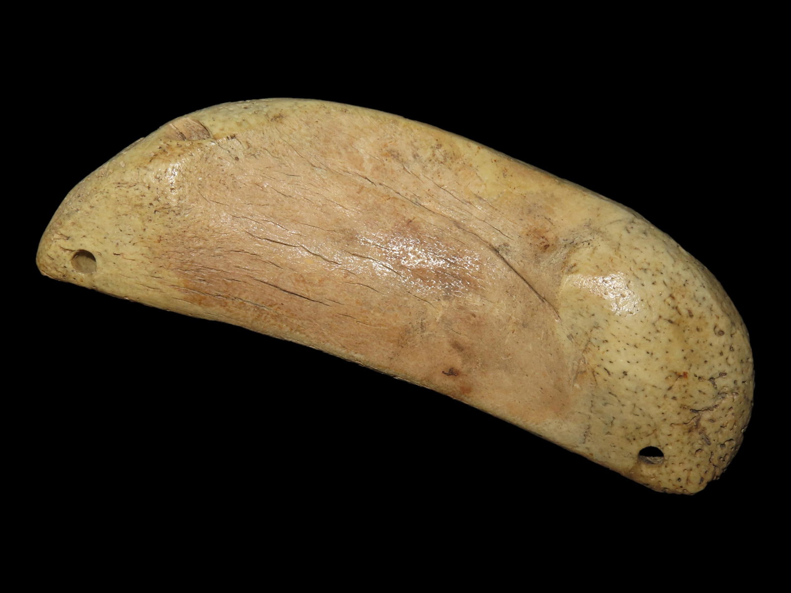 5 1/4?? Eskimo Walrus Jaw Net Sinker, Bering Sea, Alaska (1 of 10)