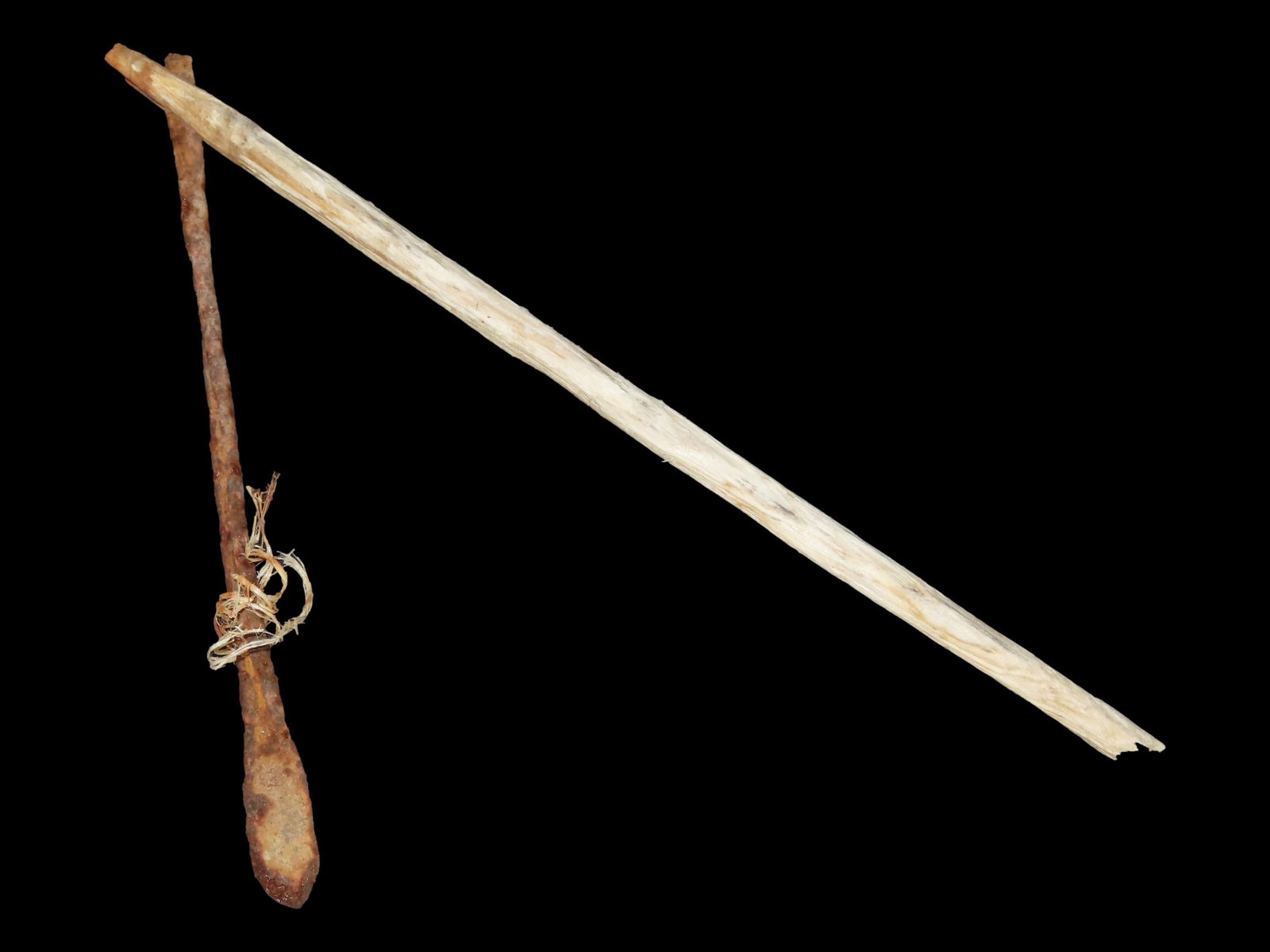 Eskimo Metal Harpoon and Shaft, Bering Sea, Alaska (1 of 6)