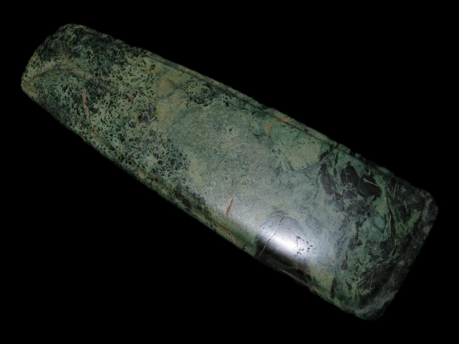 6 7/8" Pre-Columbian Effigy Jade Celt, Motagua River Valley (1 of 10)