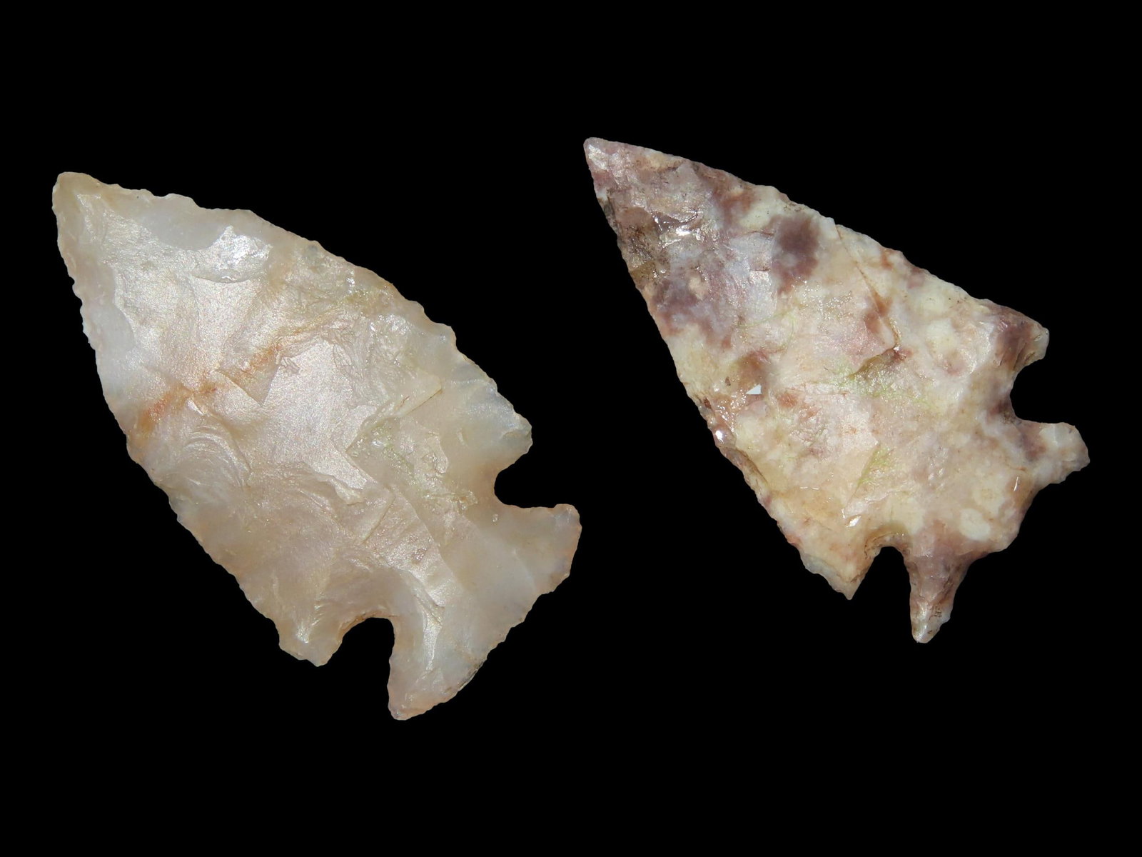 Lot of Two Rockwall Points, Found on the J.J. Currie Ranch, Palo Duro Canyon, Randall Co., Texas (1 of 4)