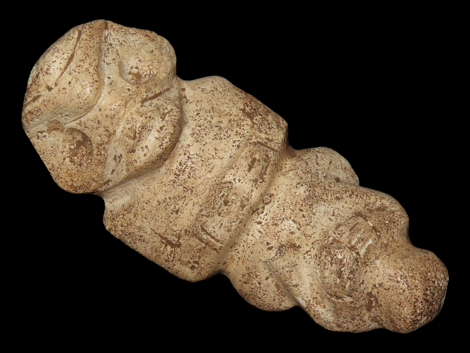 4 7/16" Ta?­no Stone Human Effigy, Pre-Columbian, Circa 1200-1500, Florida Estate, Ex. Larry (1 of 8)