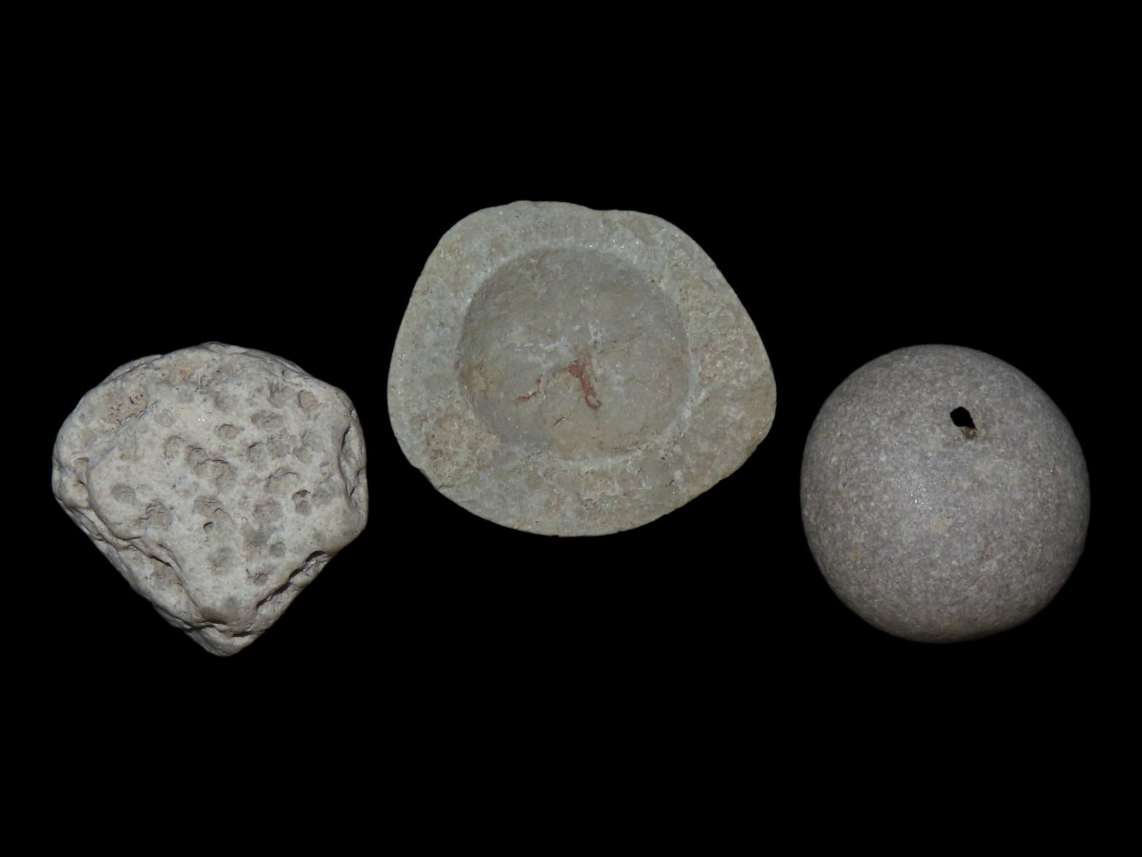 Lot of Fossilized Stones, DeKalb Co., Illinois (1 of 5)