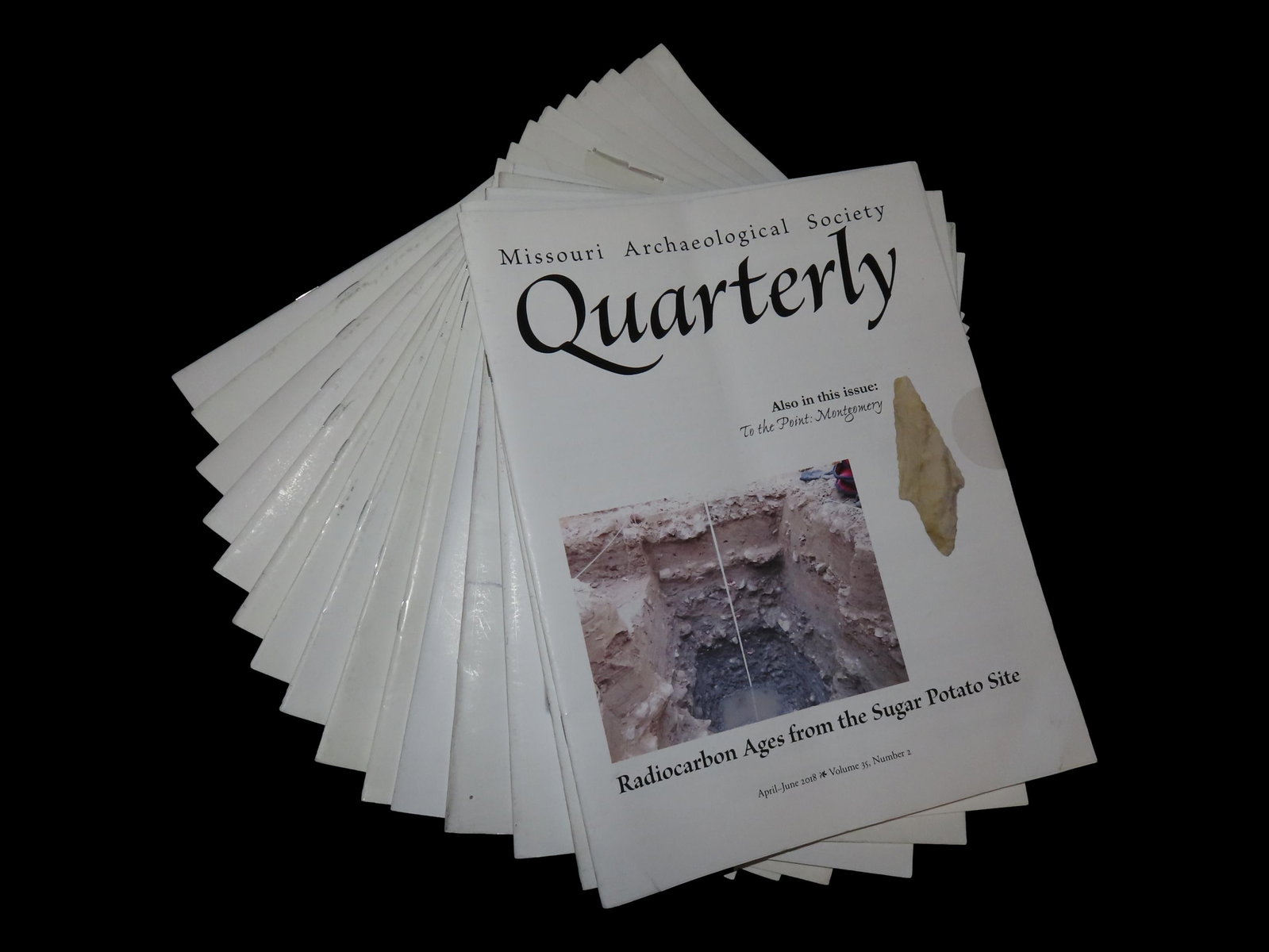 MISSOURI ARCHAEOLOGICAL SOCIETY QUARTERLY, LOT OF MULTIPLES MAGAZINES (1 of 3)