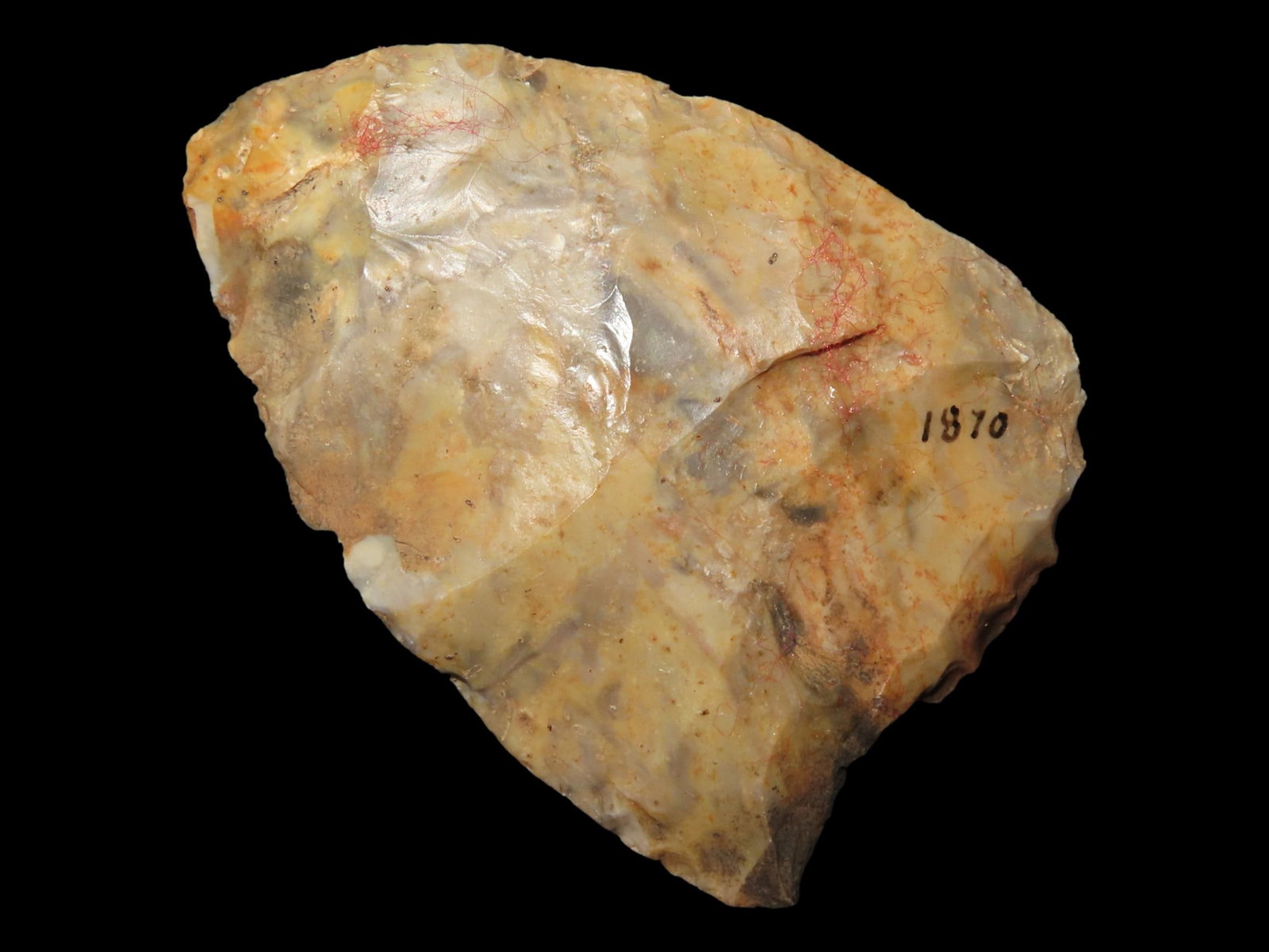 2 5/8" Celt/Adze/Spade/Digger, Colorful, Calhoun Co., Illinois, Ex. Steve Manos Collection (1 of 6)