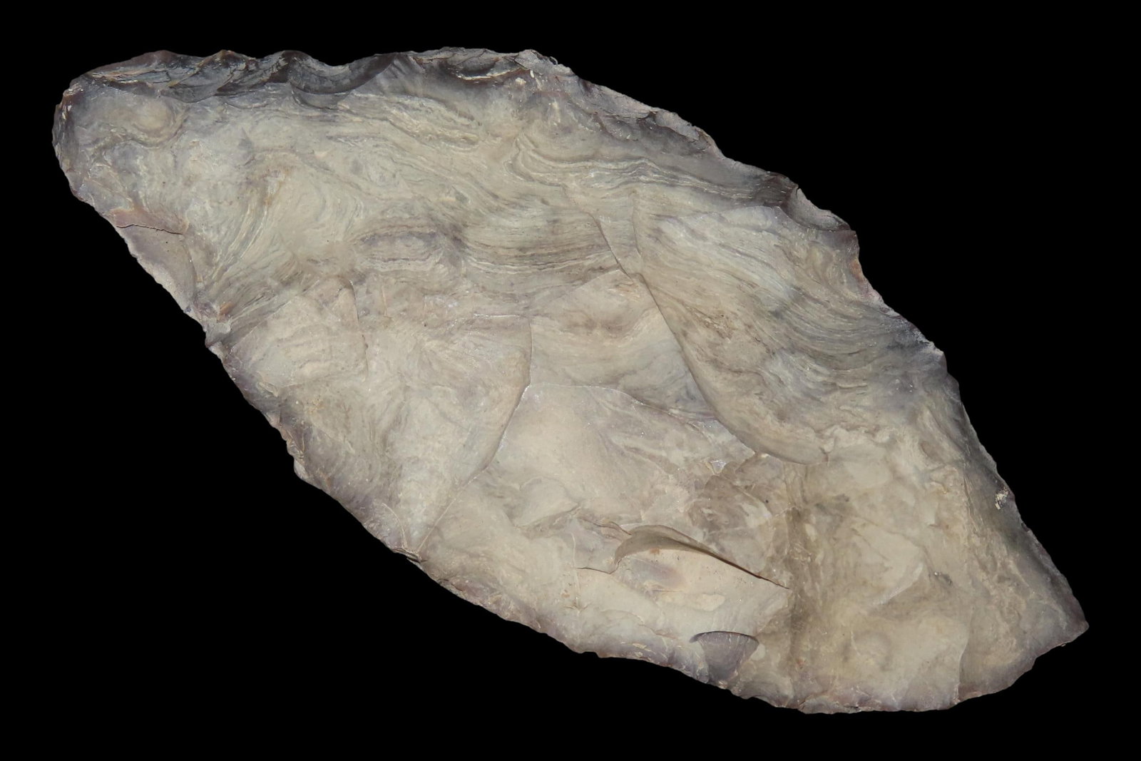 4 13/16" Tiger Chert Archaic Bi-Pointed Knife, Wyoming (1 of 6)