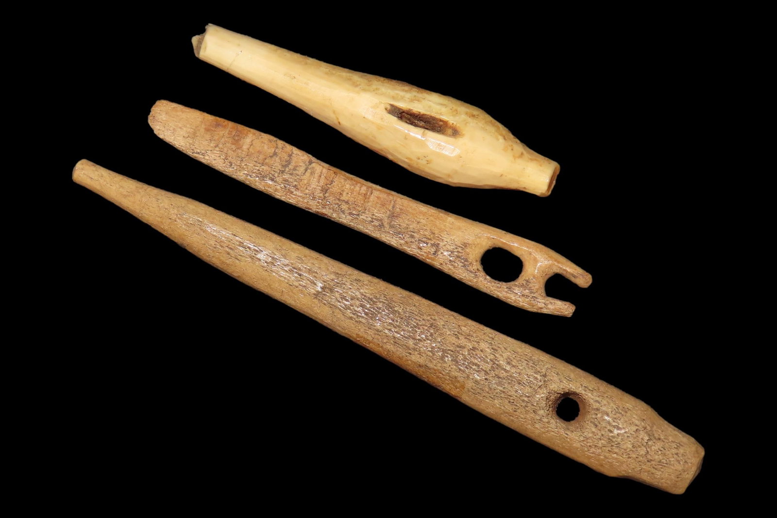 Lot of 3 Eskimo Awls/Tools, Alaska (1 of 8)