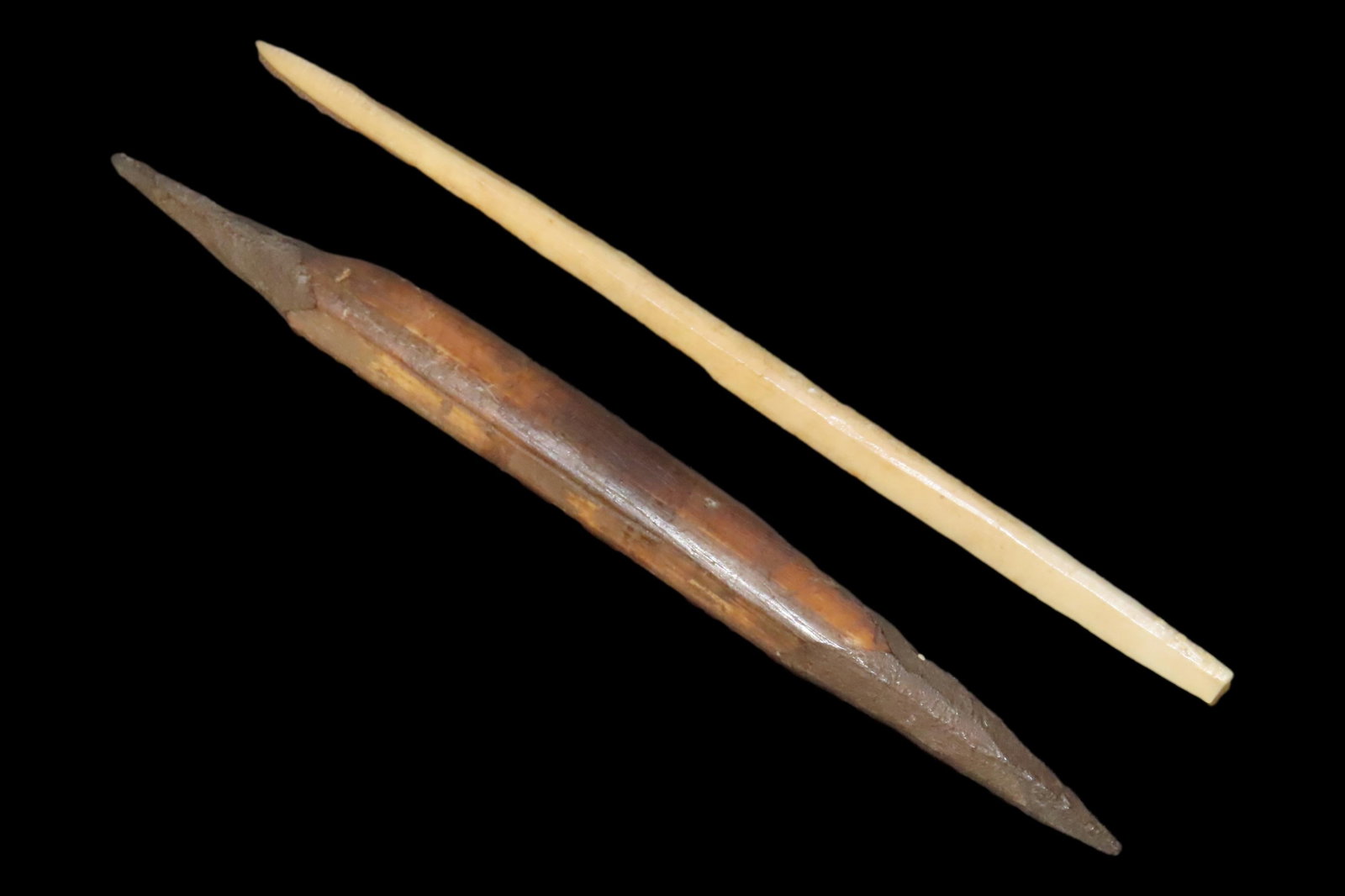 Lot of 2 Eskimo Awls, Alaska, Longest 5 3/8" (1 of 5)