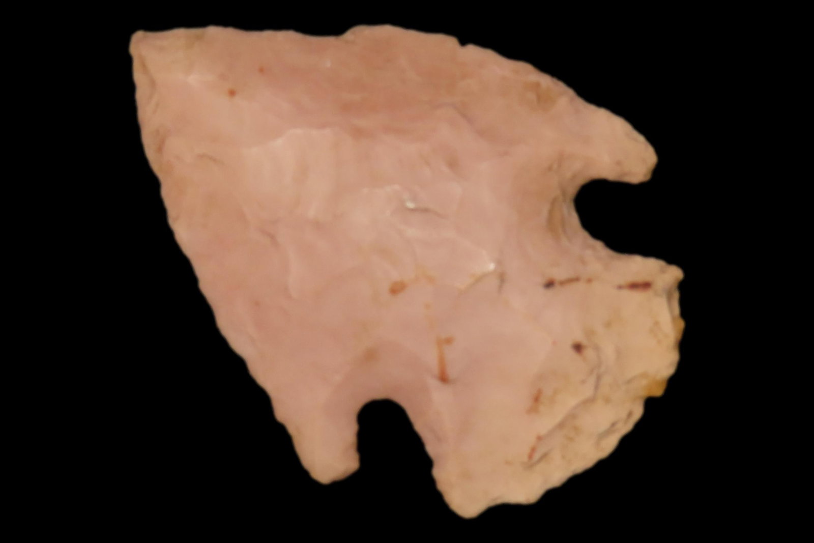 1 3/4" x 1 5/16" Big Creek Point, Pink Chert, Clay Co., Arkansas, Ex. George Robertson (1 of 6)