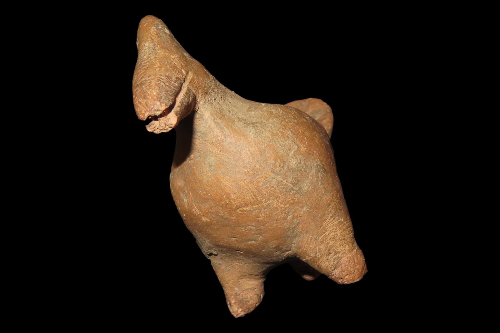 2 1/8" x 2 1/4" Pre-Columbian Pottery Bird Whistle (1 of 7)