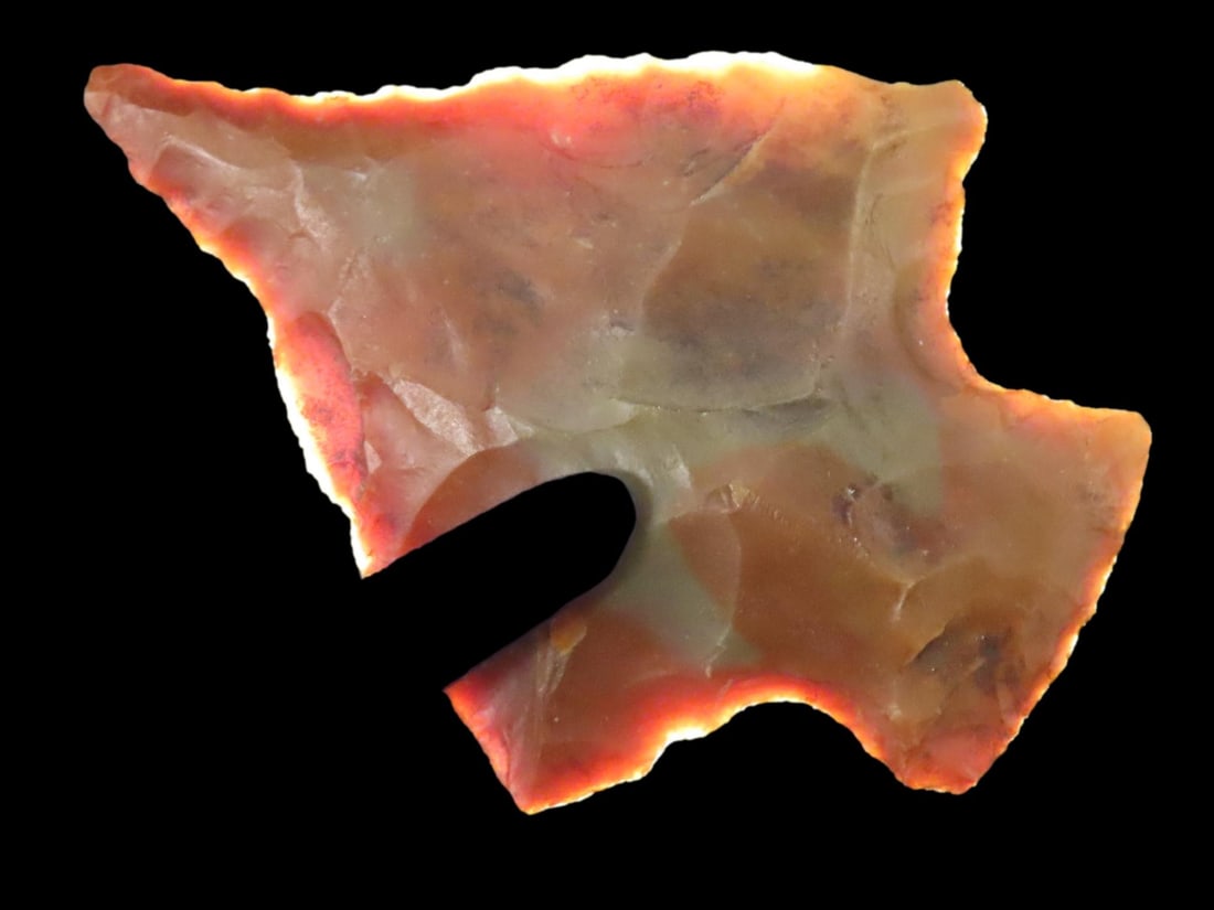 Colorful Perkiomen / Ashtabula found in Beaver County Pennsylvania. Beautiful Red, Orange & Grey: Colorful Perkiomen / Ashtabula found in Beaver County Pennsylvania. Beautiful Red, Orange & Grey Jasper or possibly Flint Ridge. Amazing example!