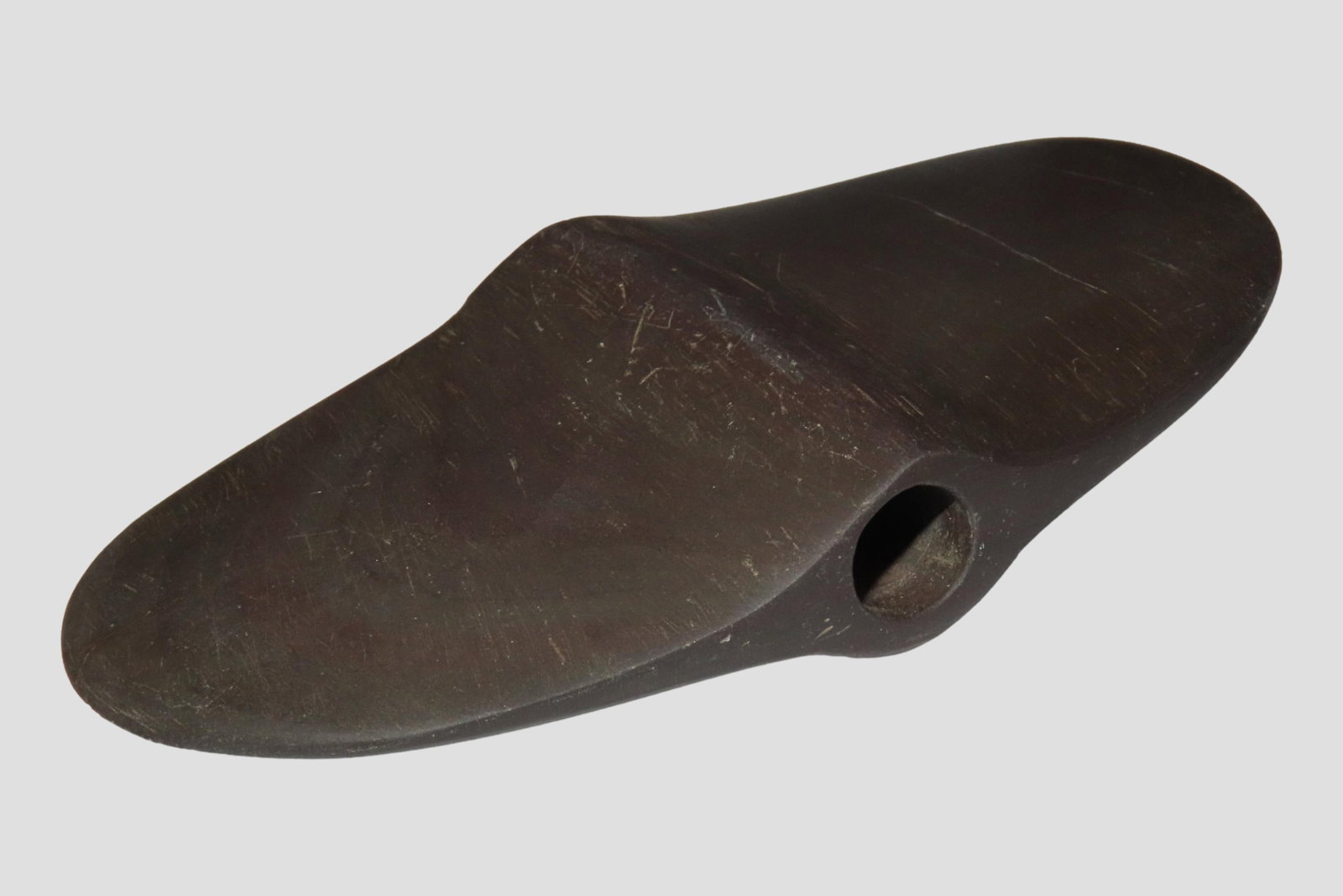 4 1/8" Wing Bannerstone, Vermillion Co., Illinois Motley COA. Beautiful Purple & Green Banded Slate. (1 of 9)