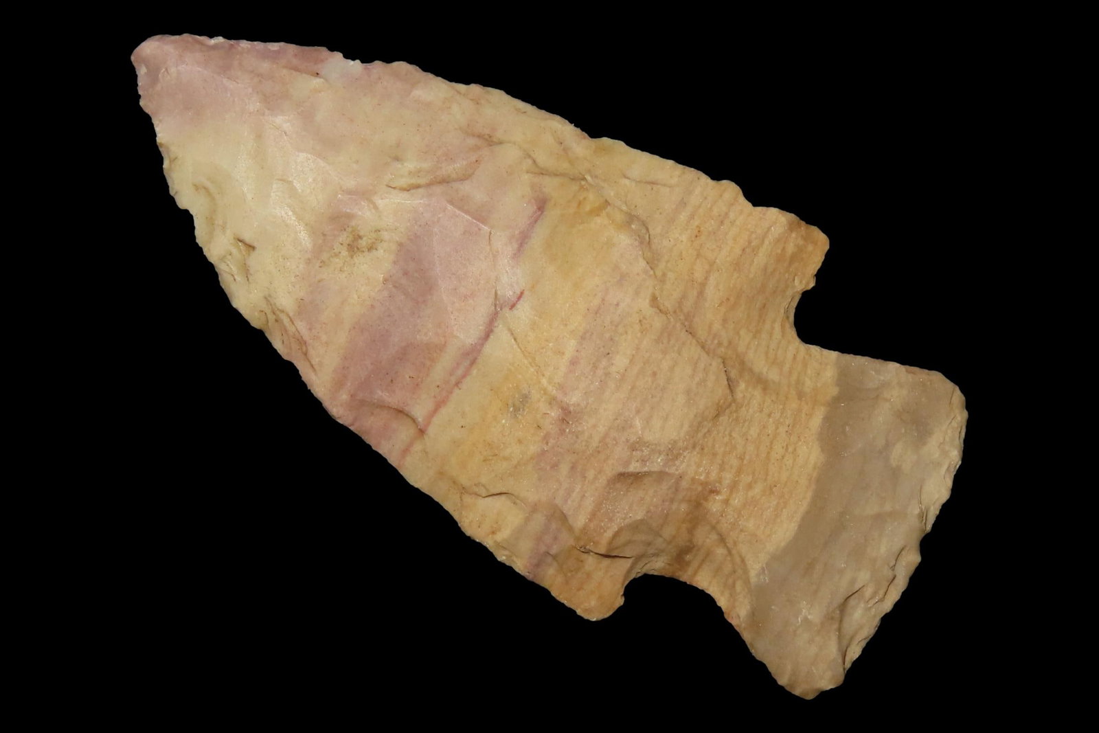 Colorful 2 1/4" Striped Flint Hardin found in Northern Arkansas. Ex Joey Ellis Collection. Out of (1 of 6)