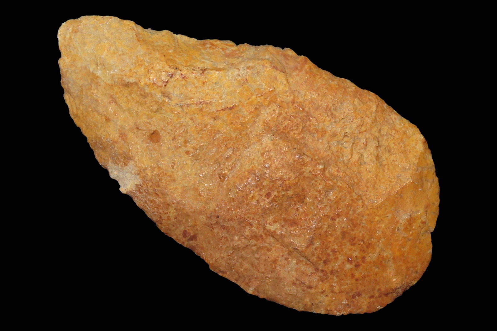 Colorful 3 1/2" Florida River Stained Cowhouse Slough Ovoid Blade found in Pasco County, FL.: Colorful 3 1/2" Florida River Stained Cowhouse Slough Ovoid Blade found in Pasco County, FL. Translucent. Ex Brian Boles Collection. Deep South Arrowhead.