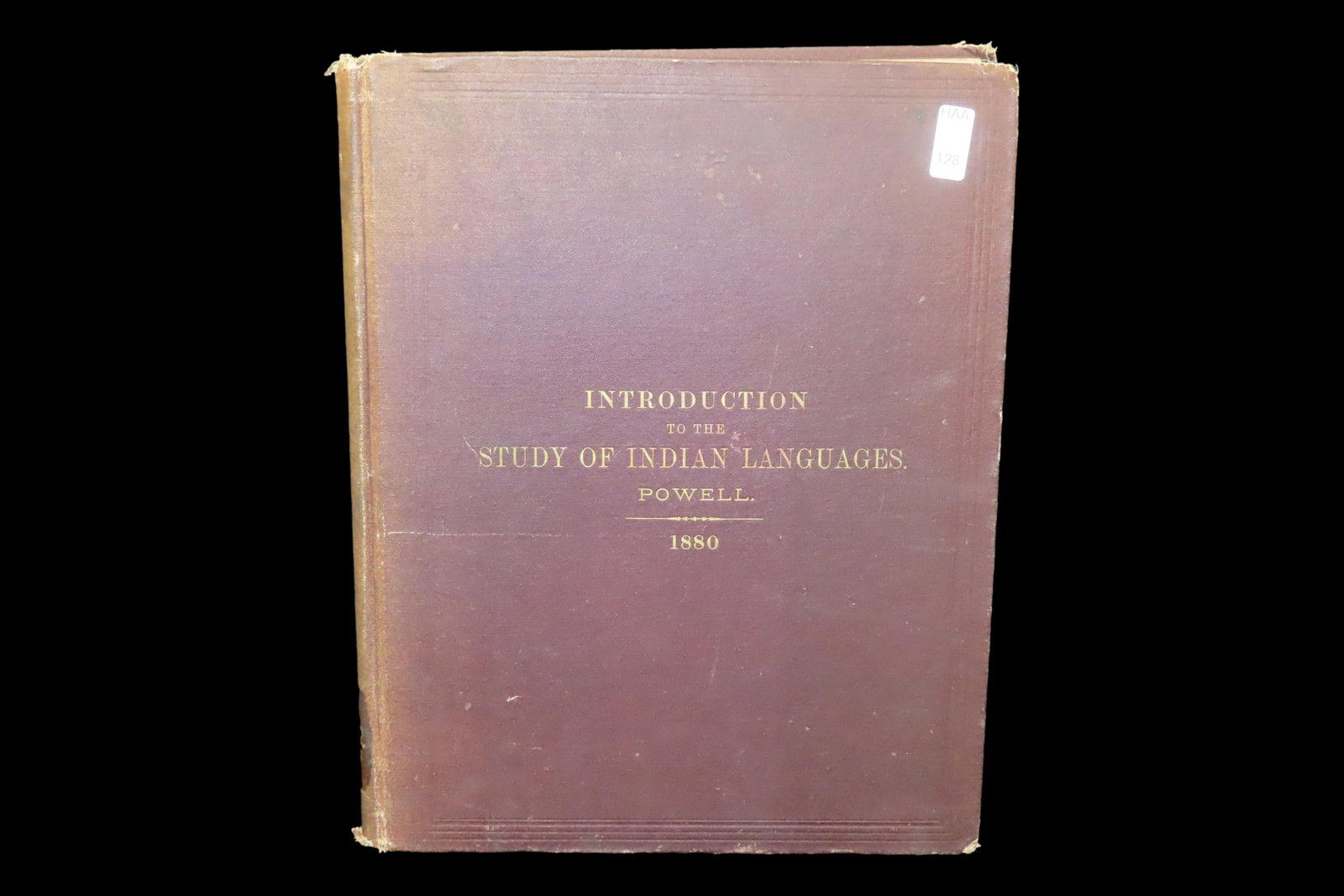 RARE 1880 FIRST EDITION BOOK: INTRODUCTION TO THE STUDY OF INDIAN LANGUAGES, Powell, 228 Pages, (1 of 5)