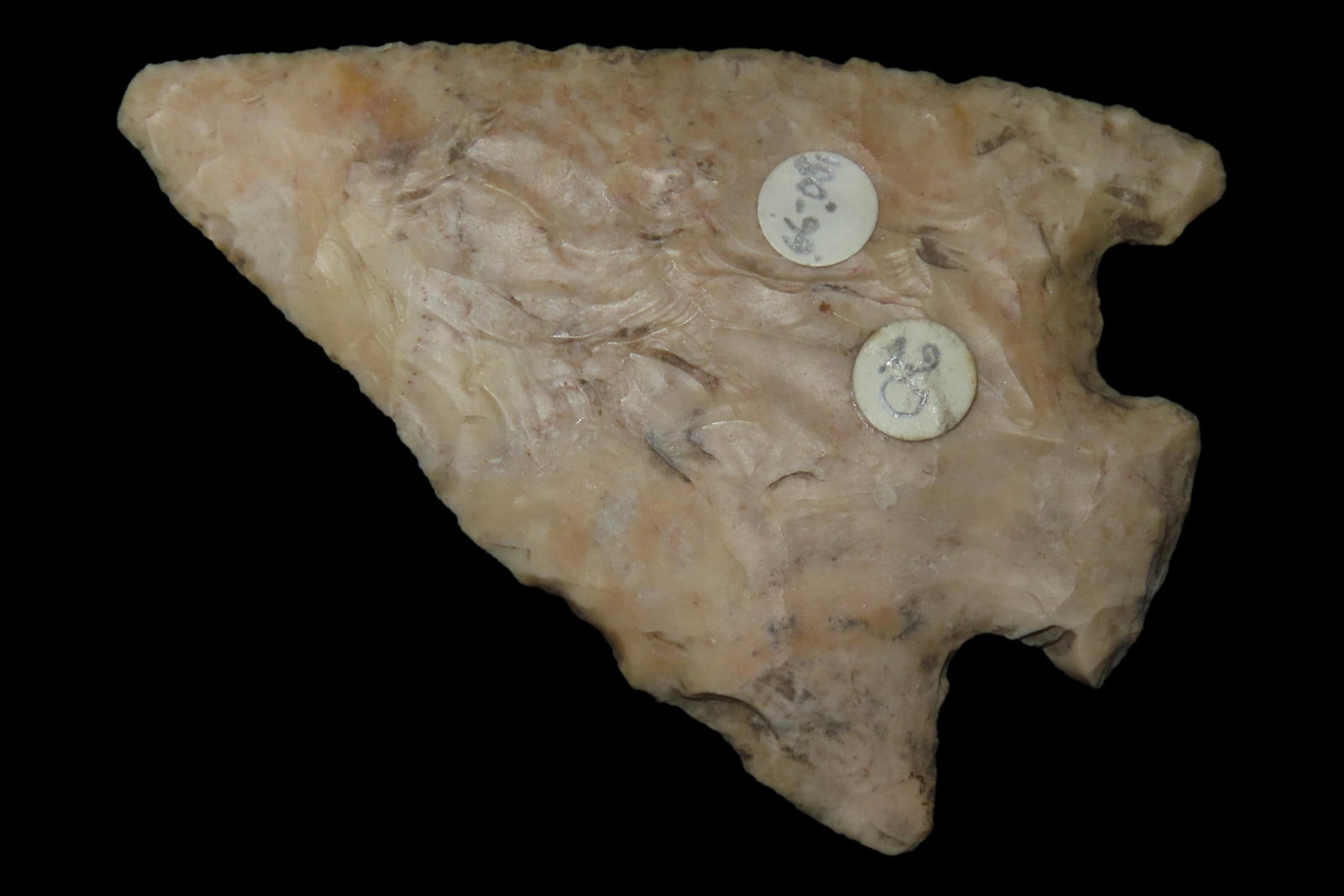 Wafer thin Hopewell Snyders found in Calhoun Co., Illinois. Nice classic example with heavy (1 of 8)
