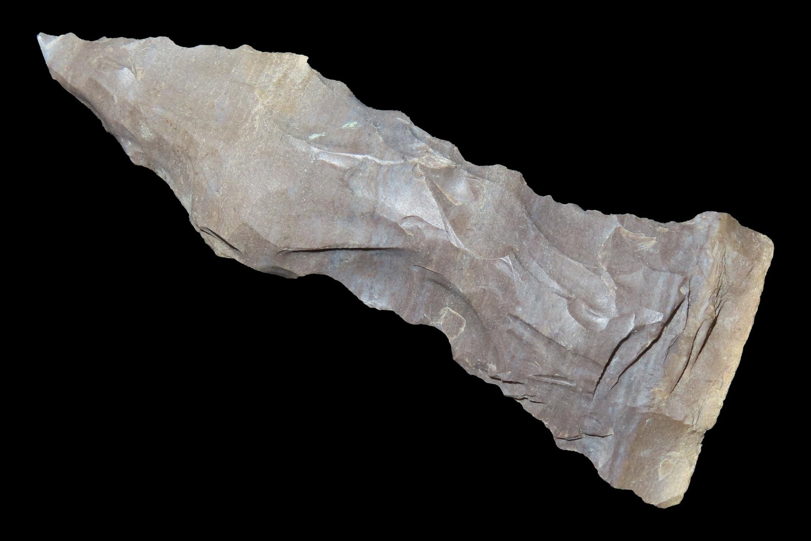 3 1/2" Eccentric Flint Dagger / Duck River Sword found in Hardin Co., Tennessee.: 3 1/2" Eccentric Flint Dagger / Duck River Sword found in Hardin Co., Tennessee.