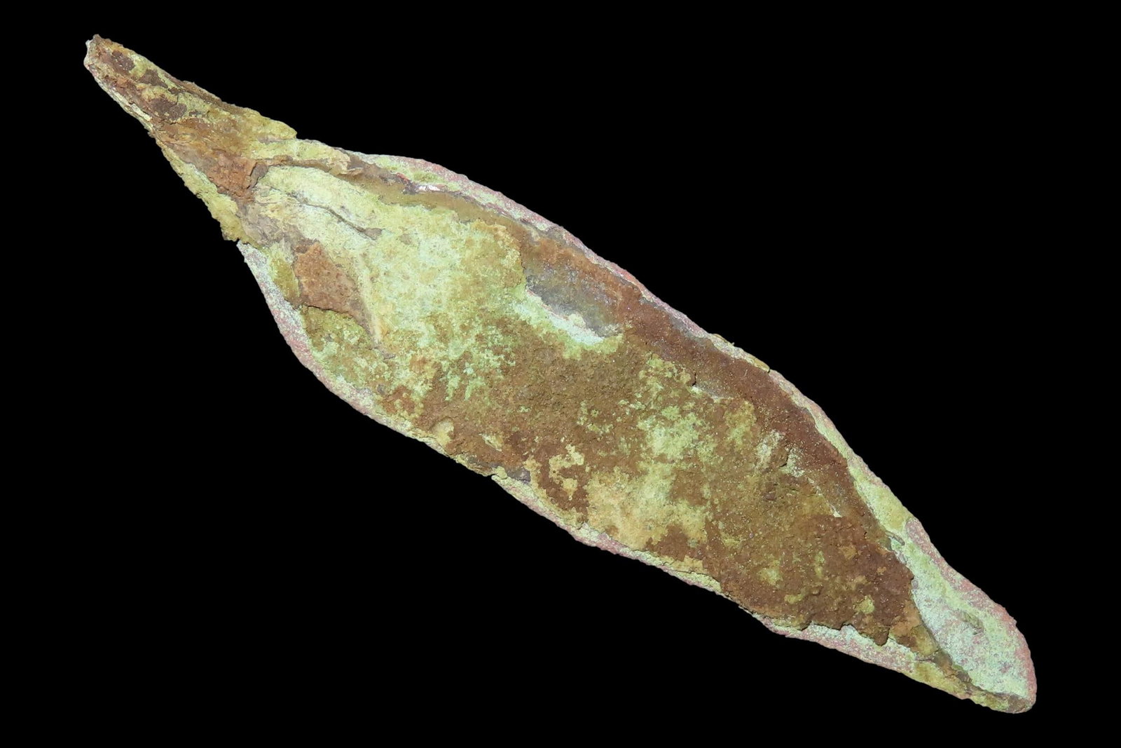 Nice 3" Copper Arrowehad found in Northern Wisconsin. Heavily Patinated example. (1 of 4)