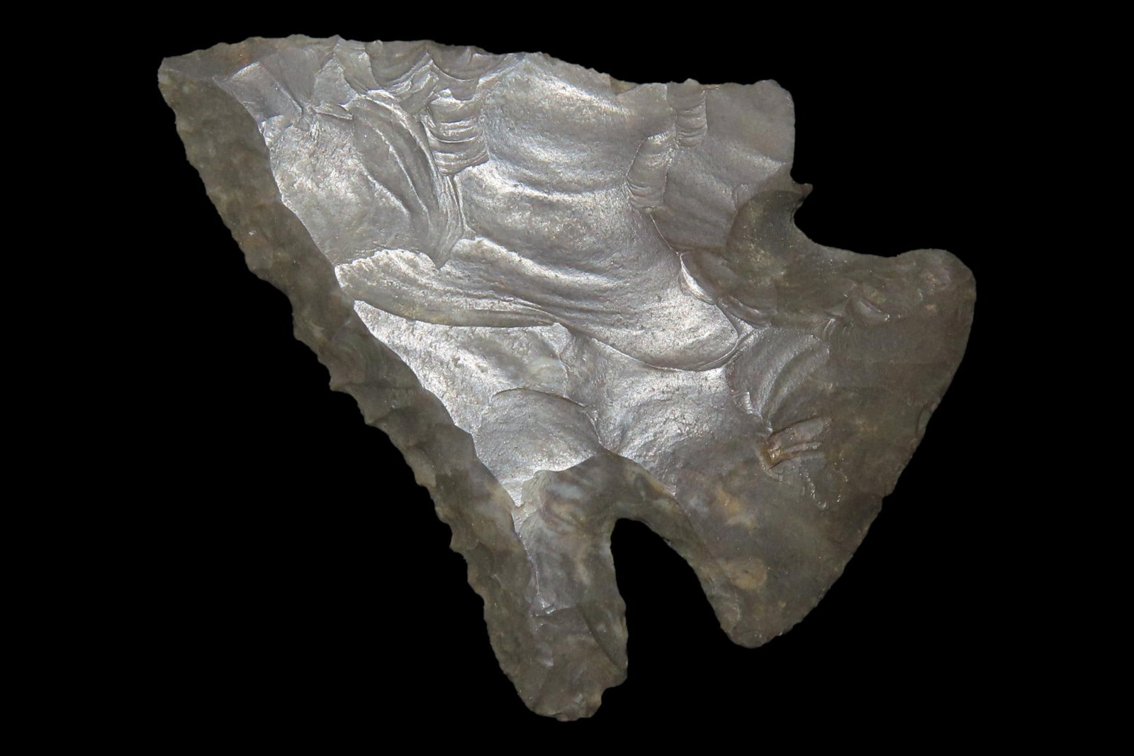 2 5/16" Sonora hardin found in Mercer Co., Kentucky. Great Example! Ex Gary Noel. Indian Arrowhead, (1 of 6)
