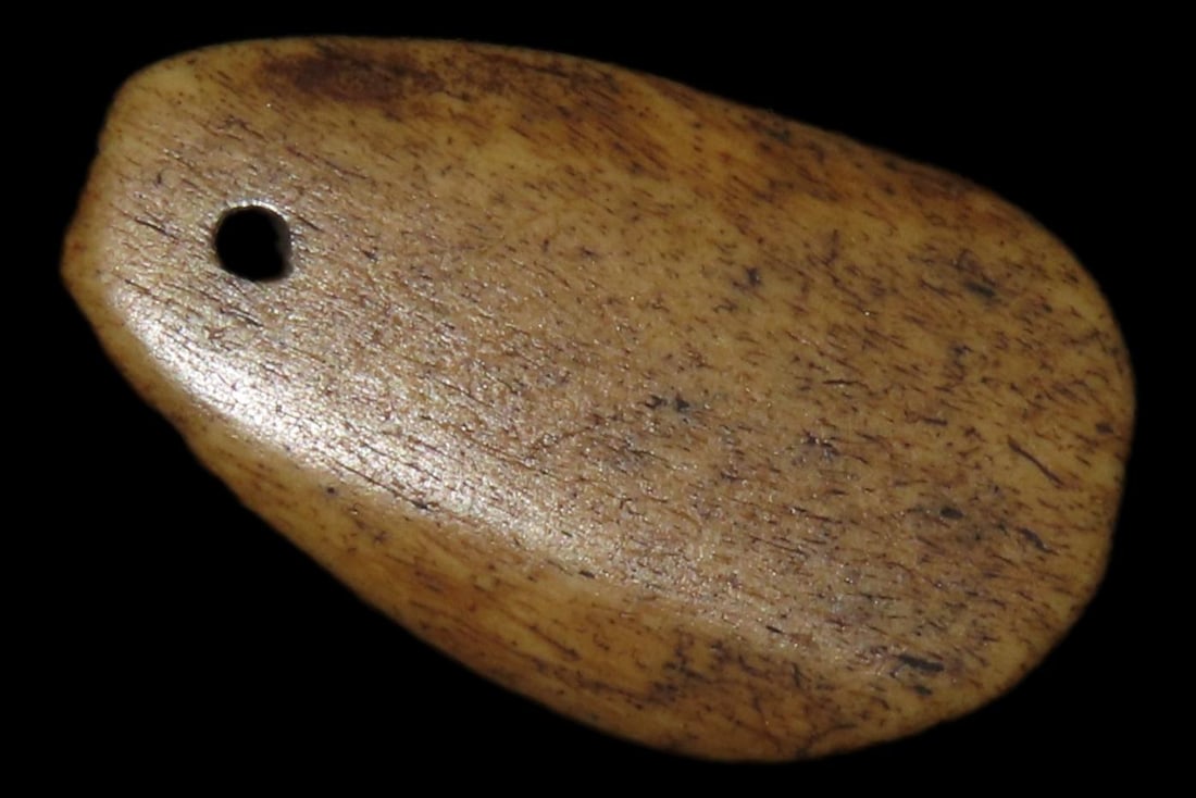 Nice Bone Pendant found in South Dakota. Mandan Culture. (1 of 6)