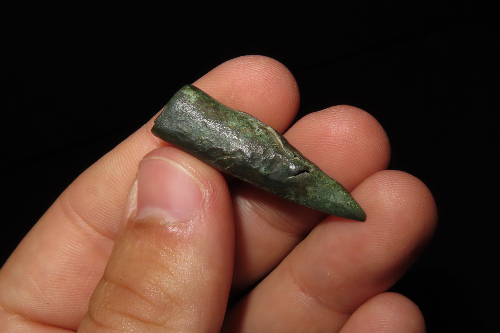 Copper Conical Spear Tip / Arrowhead, Montana, Nice Example - 2