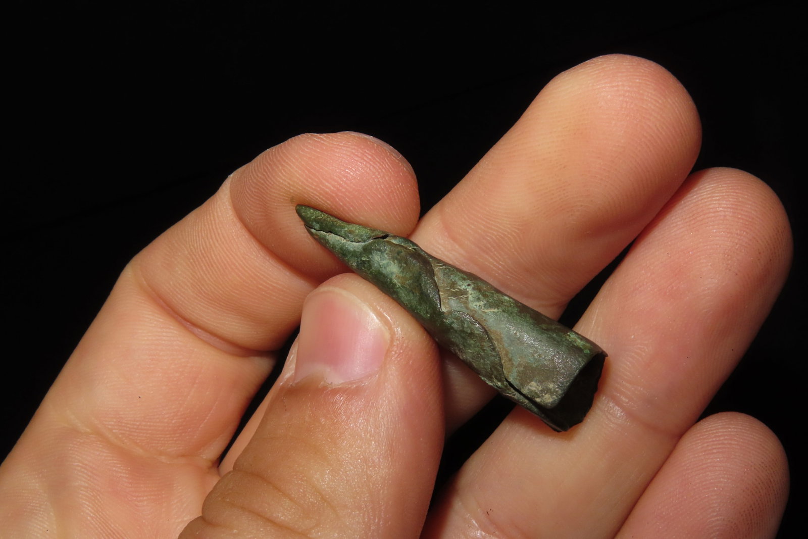 Copper Conical Spear Tip / Arrowhead, Montana, Nice Example - 4
