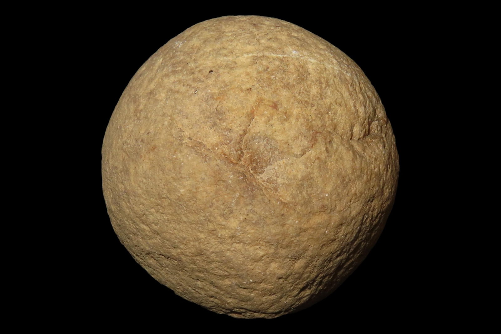 Nice Large 2 1/4" Hardstone Game Ball found in Madison County Illinois. Well shaped example. (1 of 8)