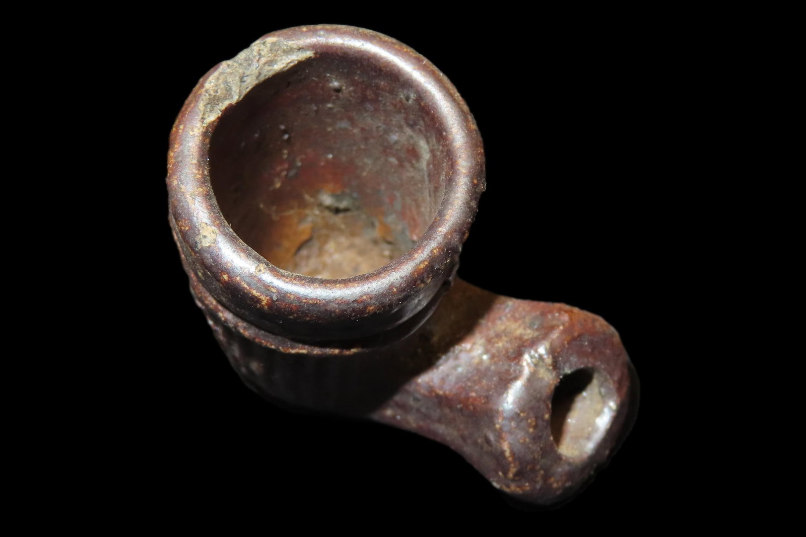 Great Historic Clay Trade Pipe found in in Gallatin County Illinois.: Great Historic Clay Trade Pipe found in in Gallatin County Illinois.