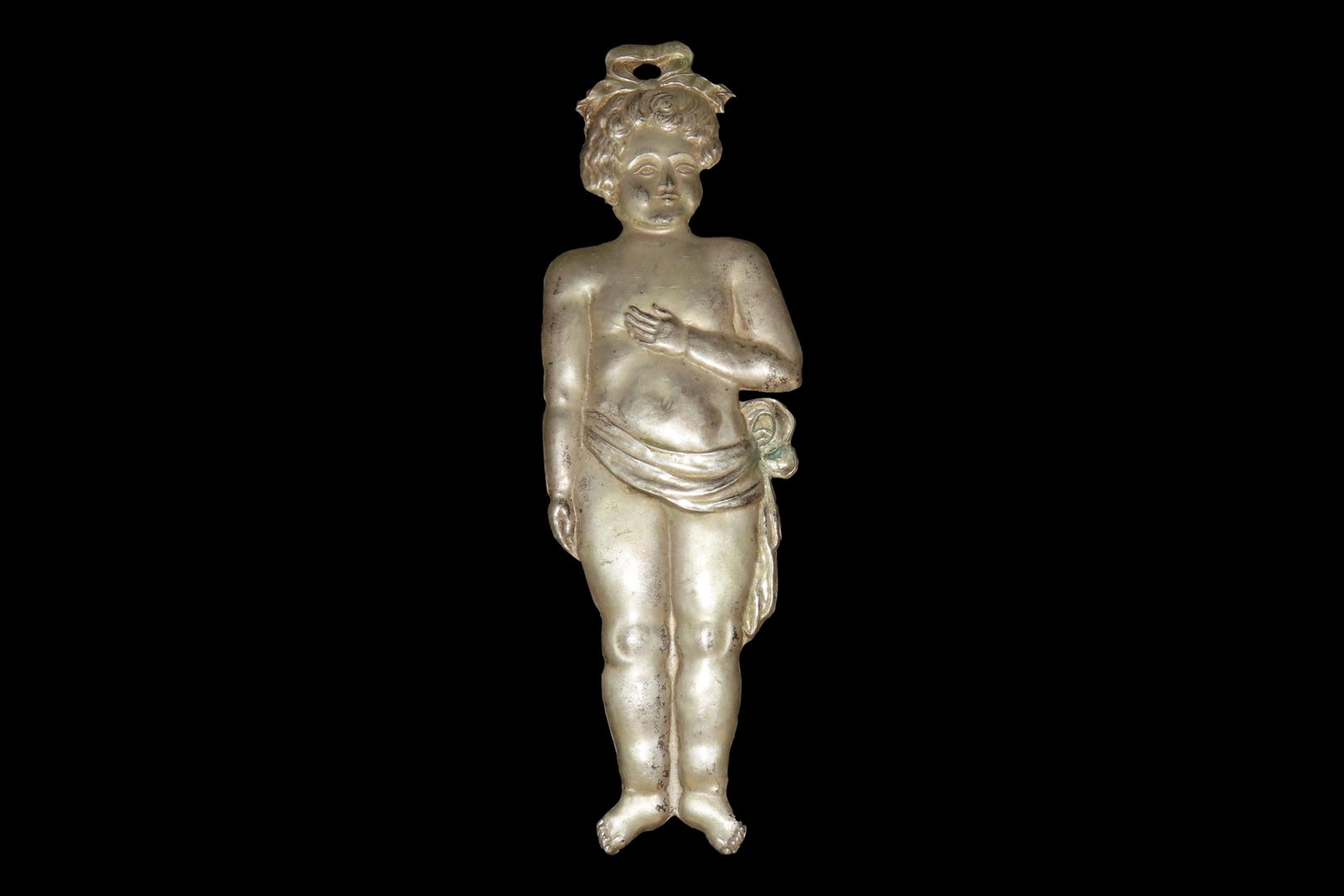 8" Long Vintage 1800's Silver Ex Voto Milagro Pendant. Colonial Era Religeous Offerings for Well: 8" Long Vintage 1800's Silver Ex Voto Milagro Pendant. Colonial Era Religeous Offerings for Well Being, Healing, or Giving Thanks for a Miracle. This one is Silver!