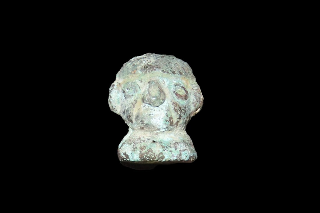 Rare Copper Human Effigy Bead, Moche or Inca Culture, Found in Peru. Very Detailed example! (1 of 5)