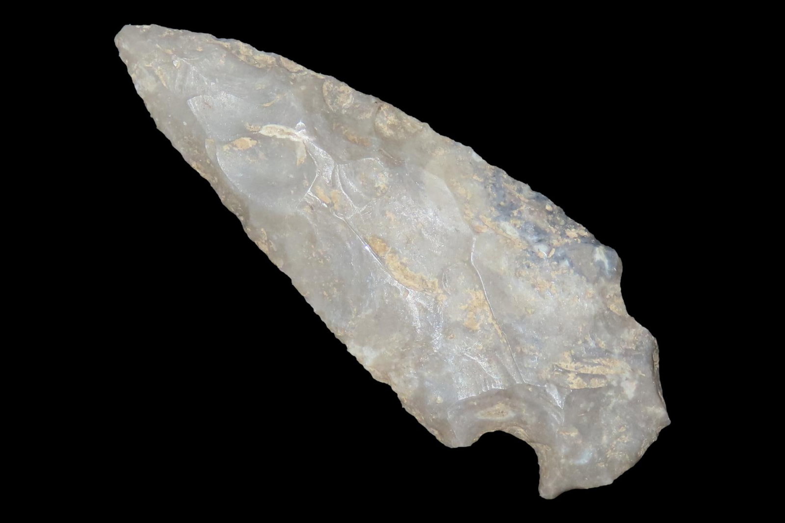 2 1/2" Merkle Double Notch Arrowhead found in Hardin County Kentucky. (1 of 6)